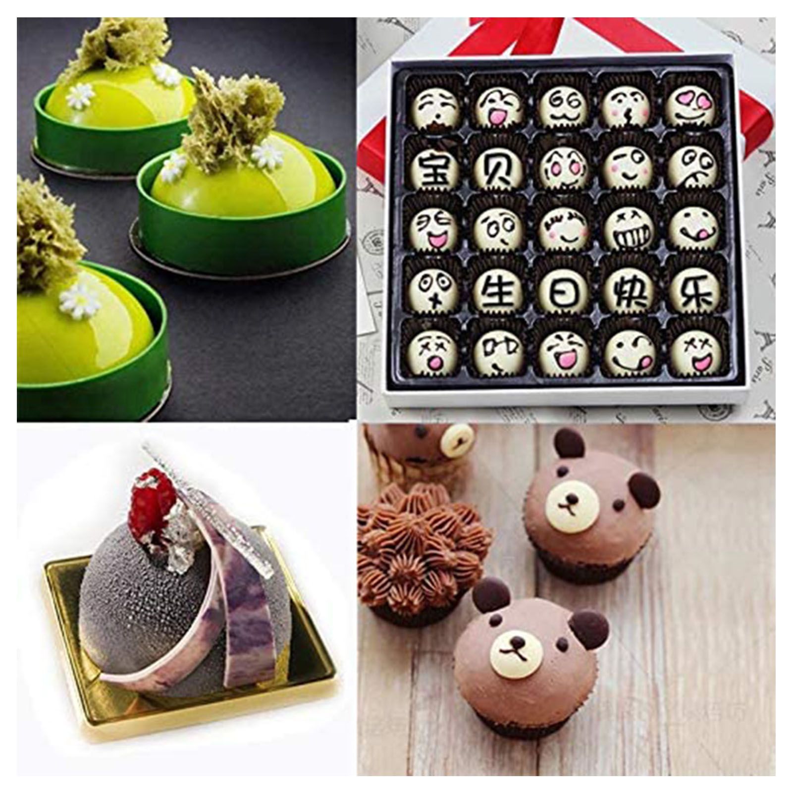 Semi Sphere Mold 15 Holes Silicone Semicircle Baking Mold for Cake Chocolate view 10