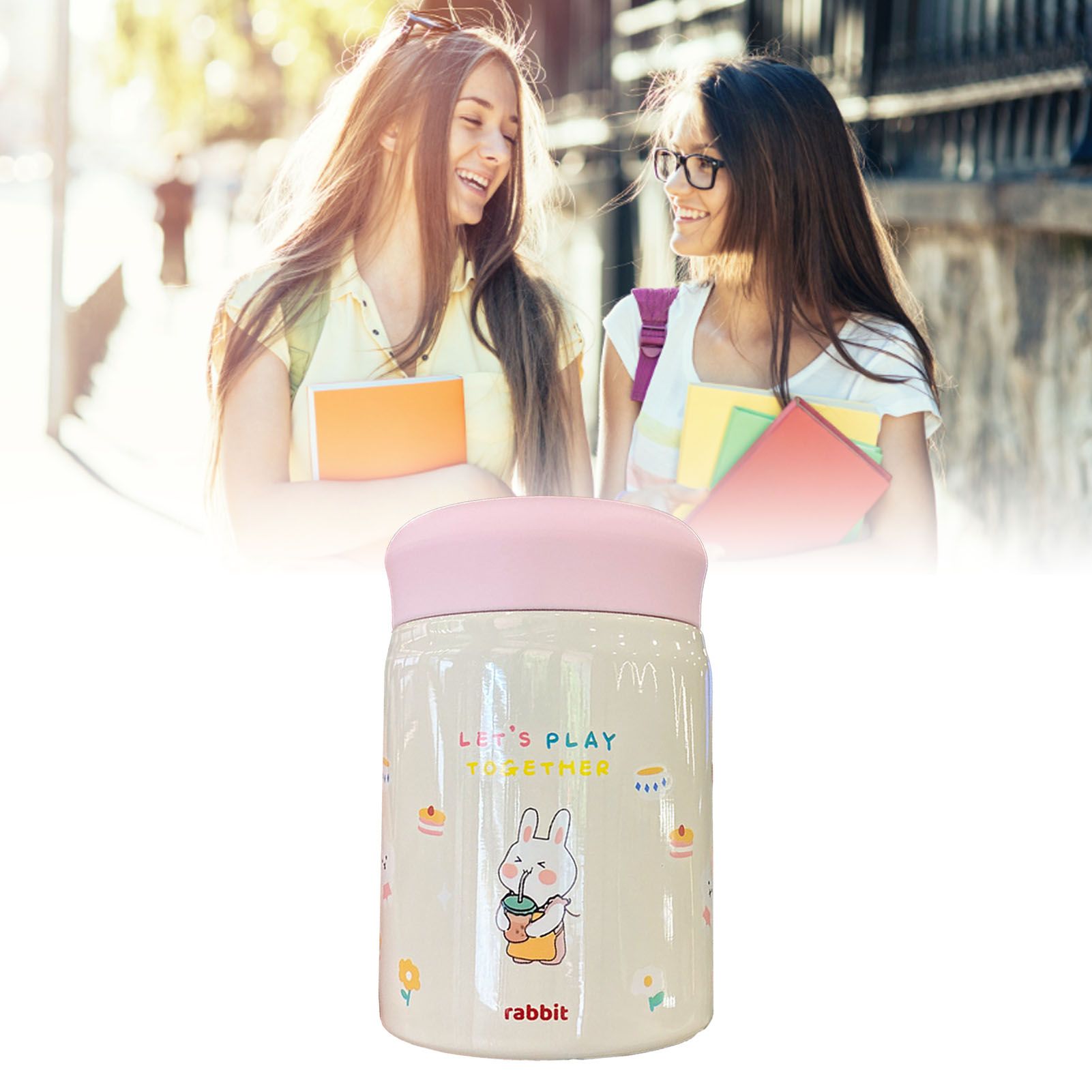 320ml Stainless Steel Insulated Vacuum Food Jar Cup Container with Lid for view 5