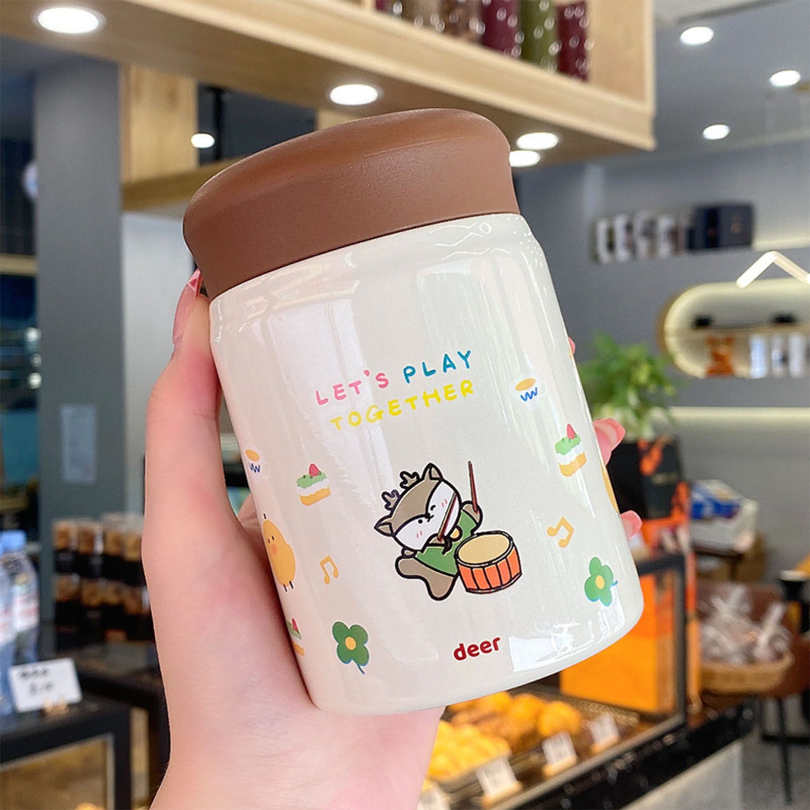 320ml Stainless Steel Insulated Vacuum Food Jar Cup Container with Lid for view 11