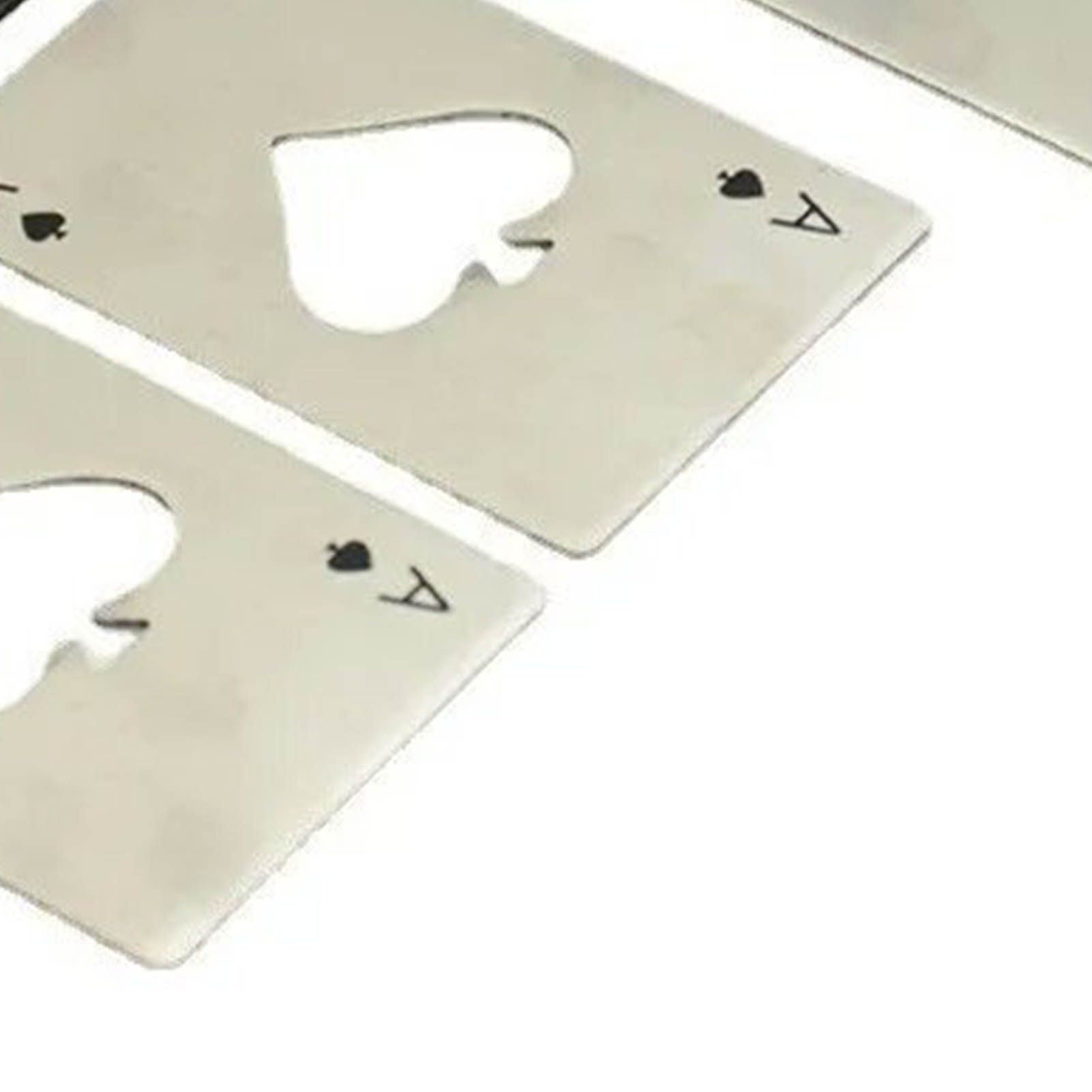 20 Pcs Poker Card Bottle Opener Beer Openers Stainless Steel Black Silver Cup view 8