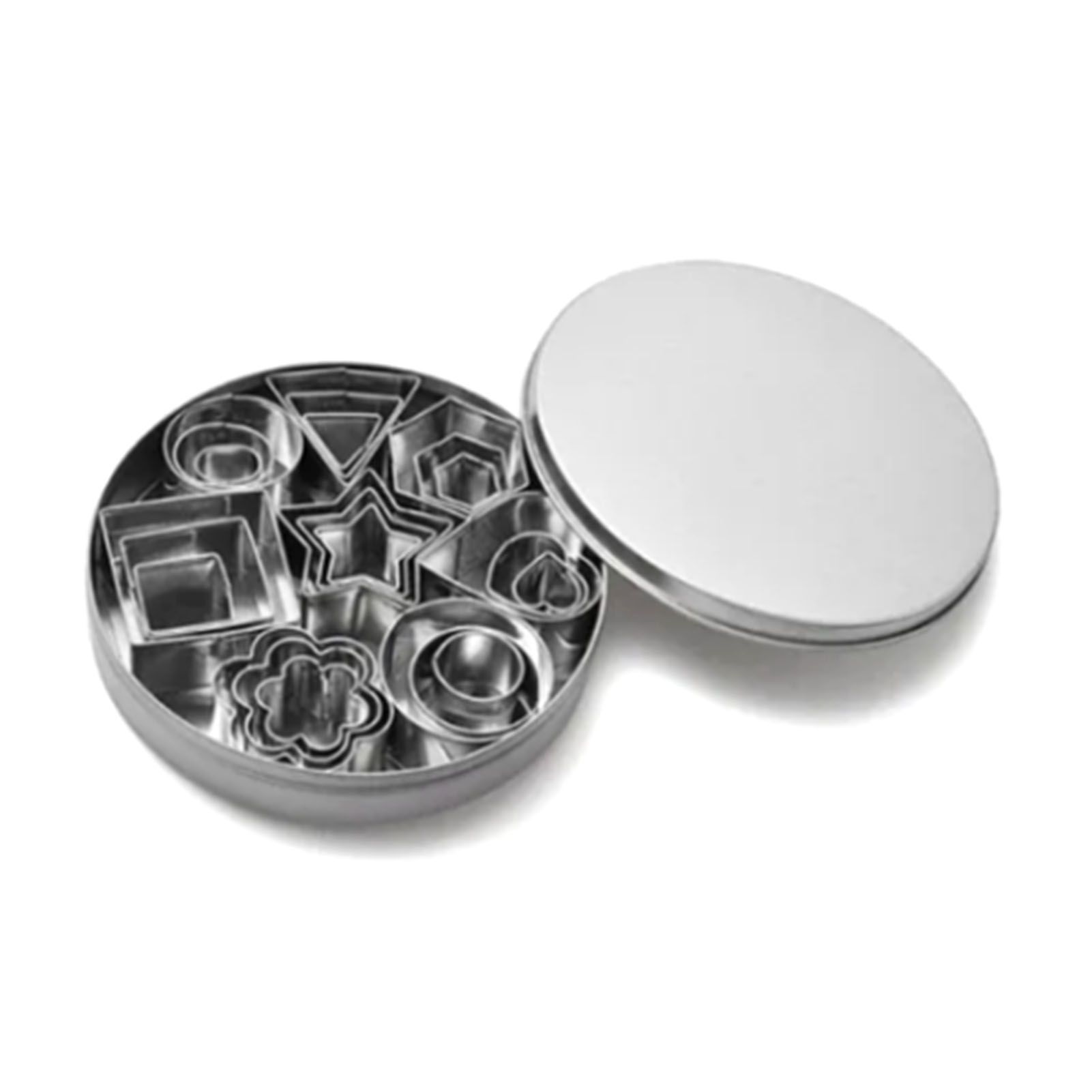 24 Pcs Cookie Cutters Set Biscuit Mould 430 Stainless Steel Vegetable Fruit