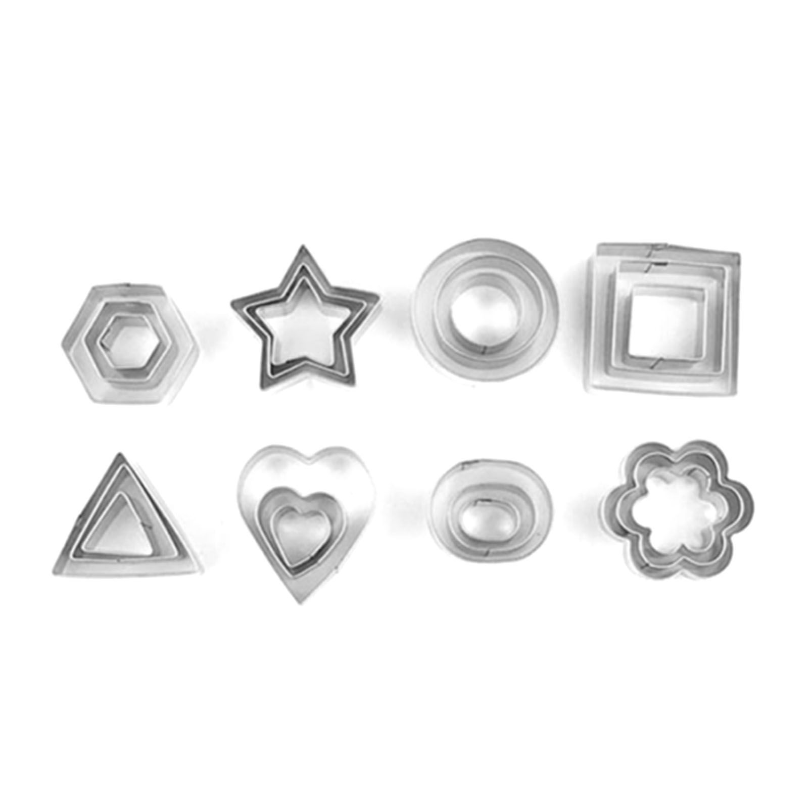 24 Pcs Cookie Cutters Set Biscuit Mould 430 Stainless Steel Vegetable Fruit view 3