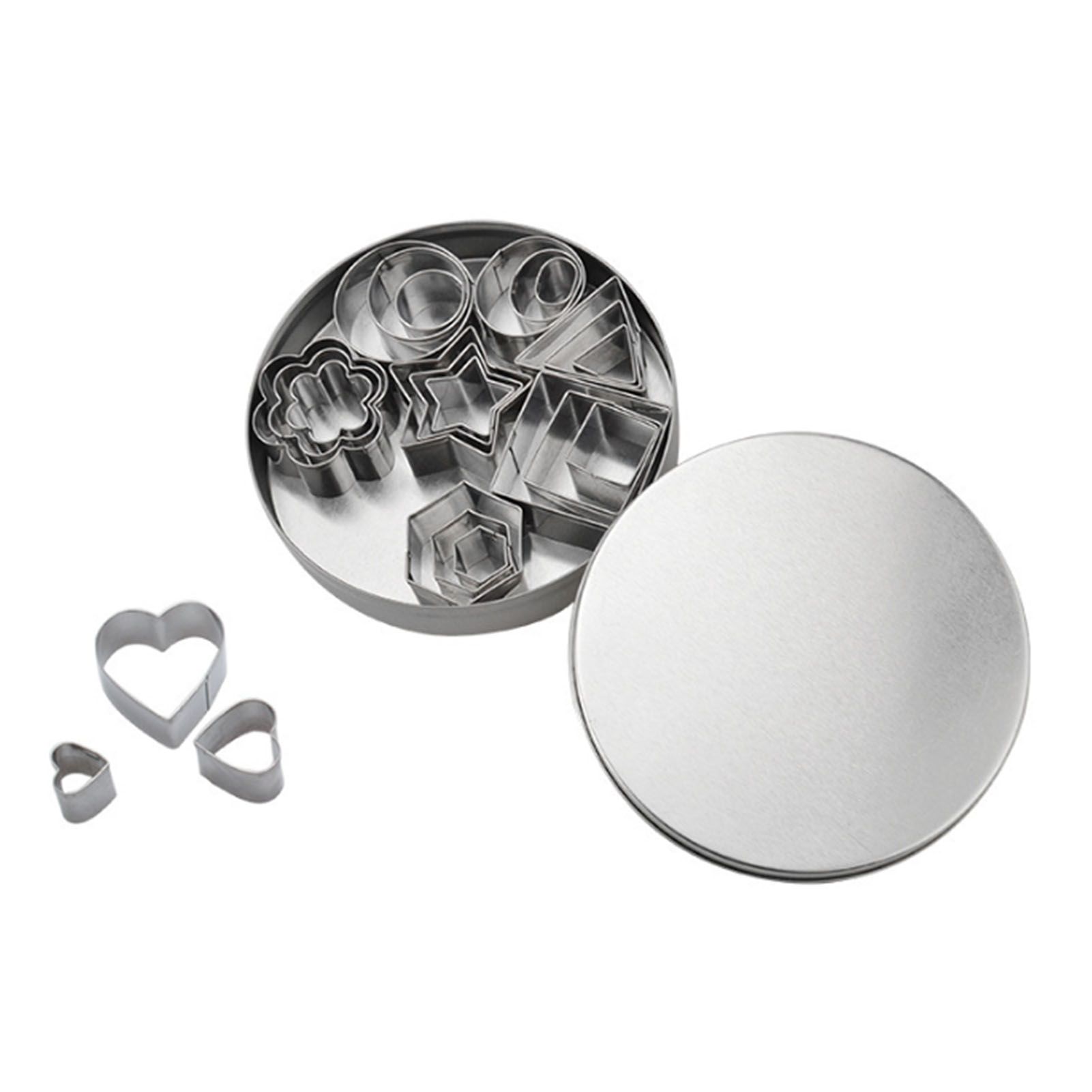 24 Pcs Cookie Cutters Set Biscuit Mould 430 Stainless Steel Vegetable Fruit view 11