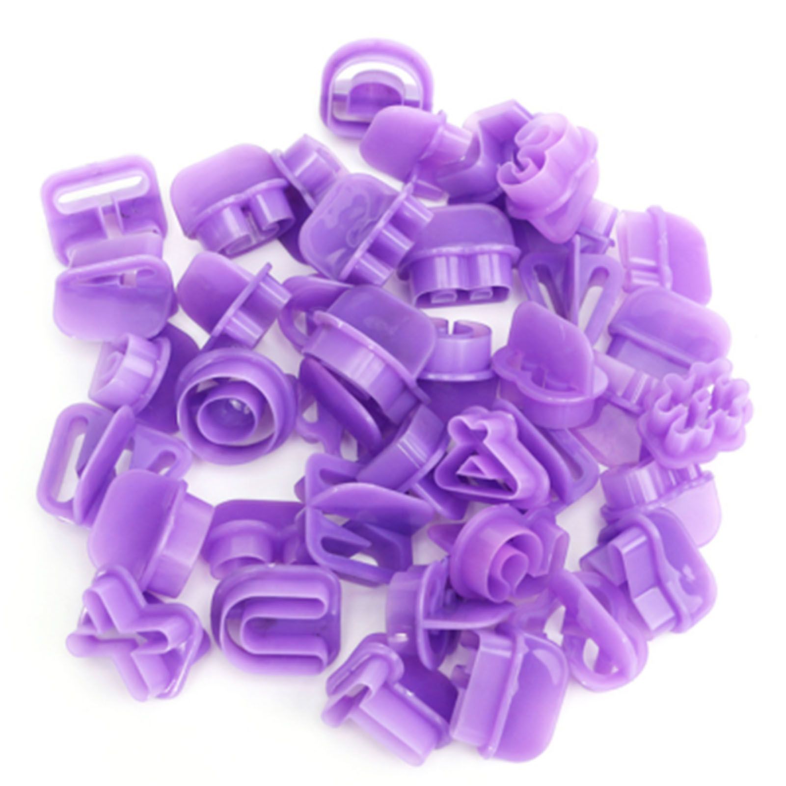 40pcs Numeral Alphabetic Cake Stencils Semiotic Food Grade Plastic Cake Topper view 9