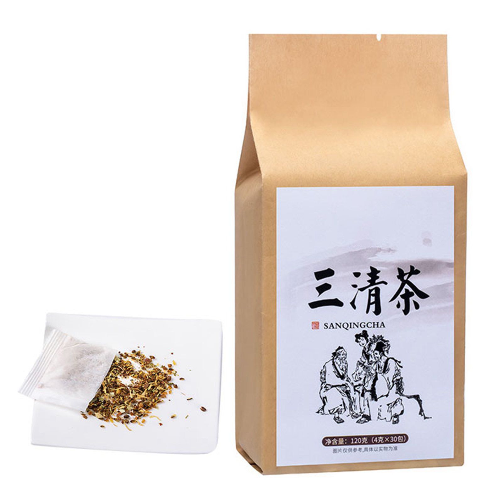 30 Bags Sanqing Tea Independent Packaging 120g 18 Mouth Shelf Life Health Tea view 4