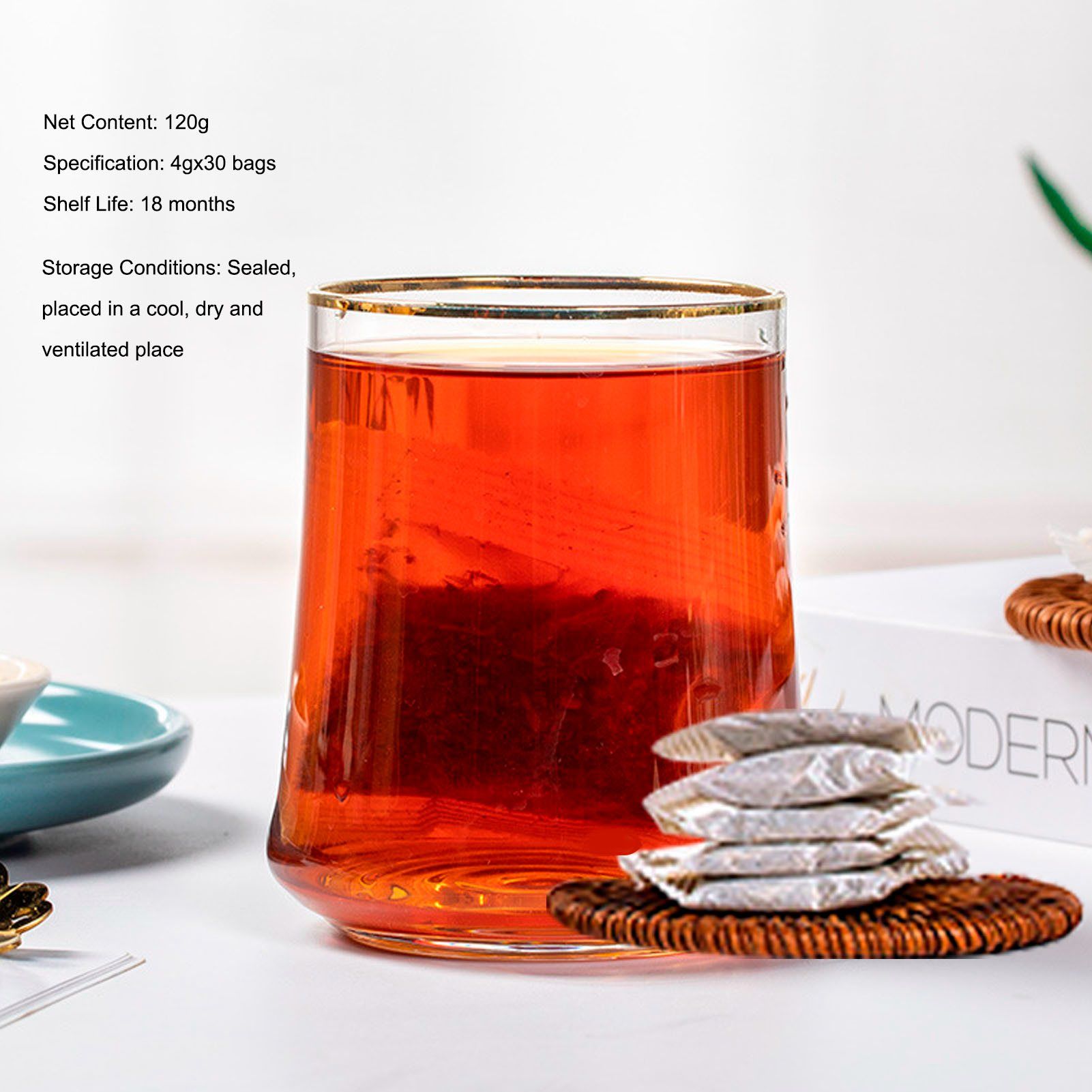 30 Bags Sanqing Tea Independent Packaging 120g 18 Mouth Shelf Life Health Tea view 13