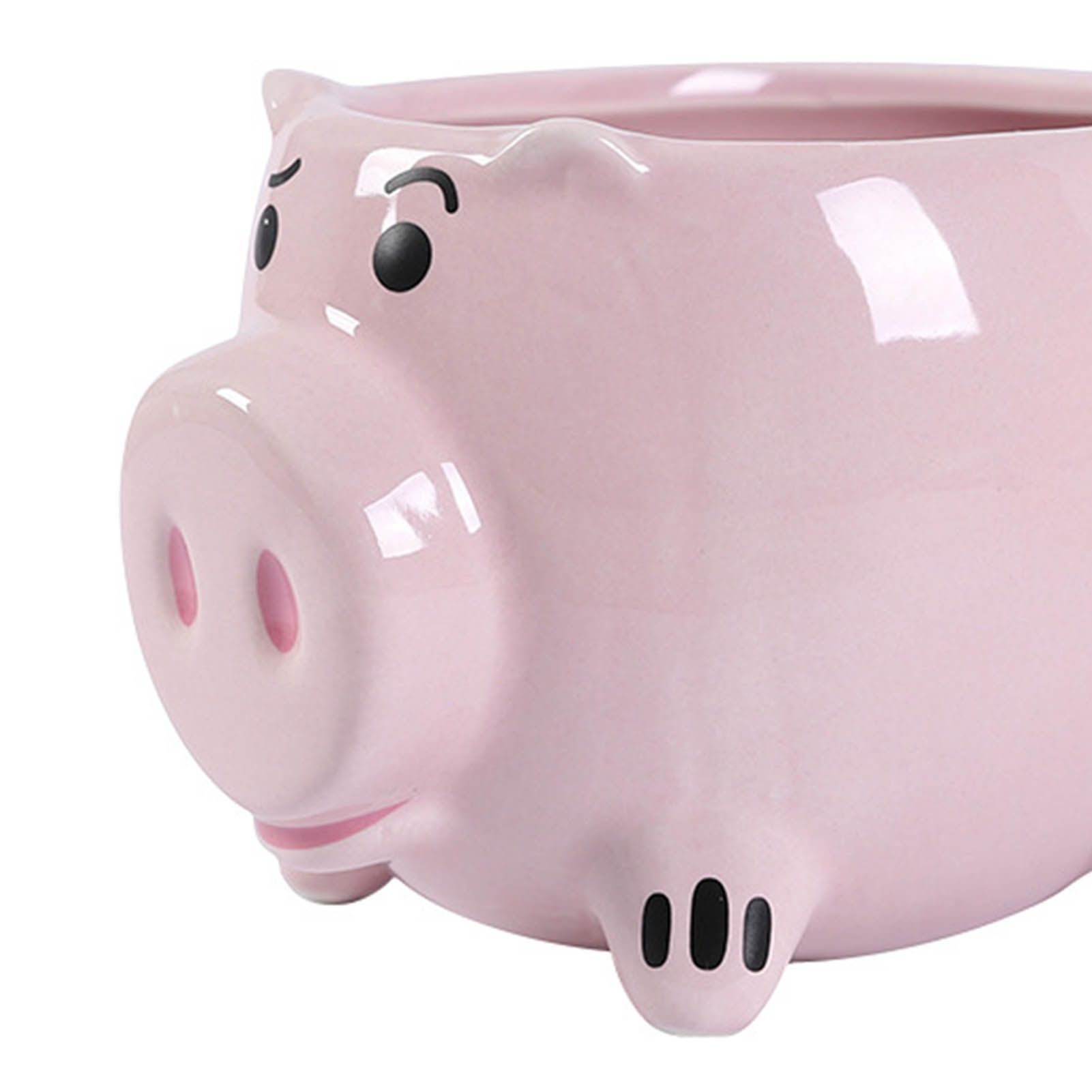 Ceramic Coffee Mug Wide Mouth Piggy Cute Water Cup with Handle for Home Cafe view 7