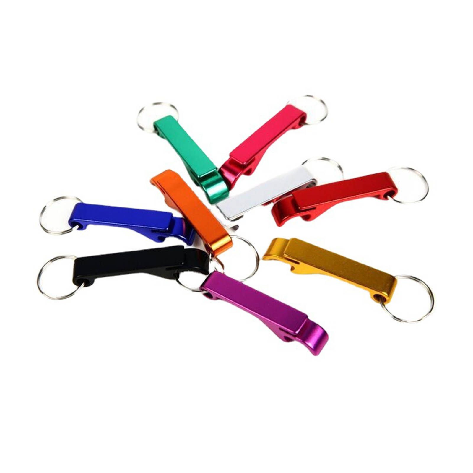 50pcs Keychain Bottle Opener Aluminum Alloy Mini Pocket Beer Beverage Opener view 3