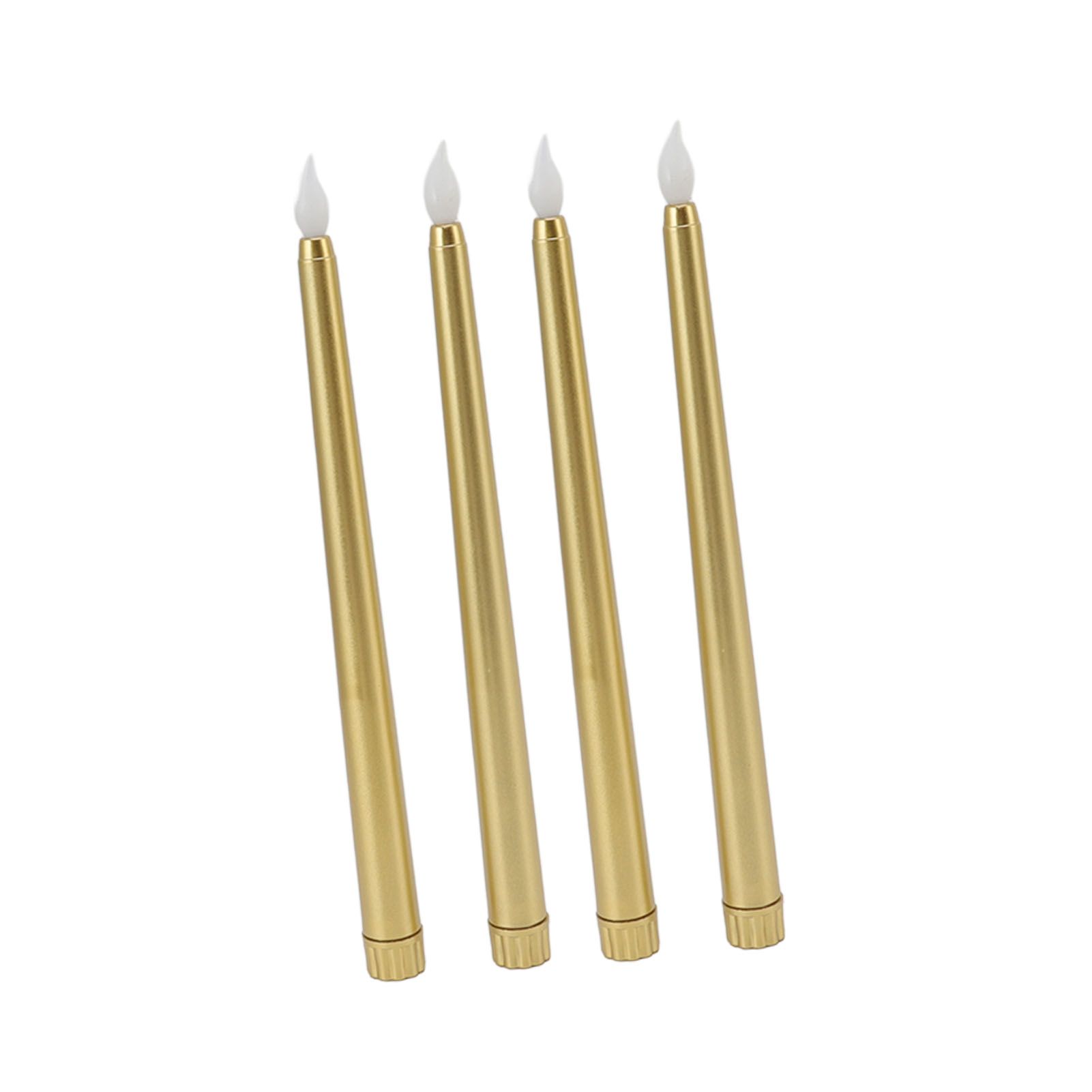 4 Pcs LED Candles Smoke Free Flameless Safe Environmentally Friendly Warm view 9