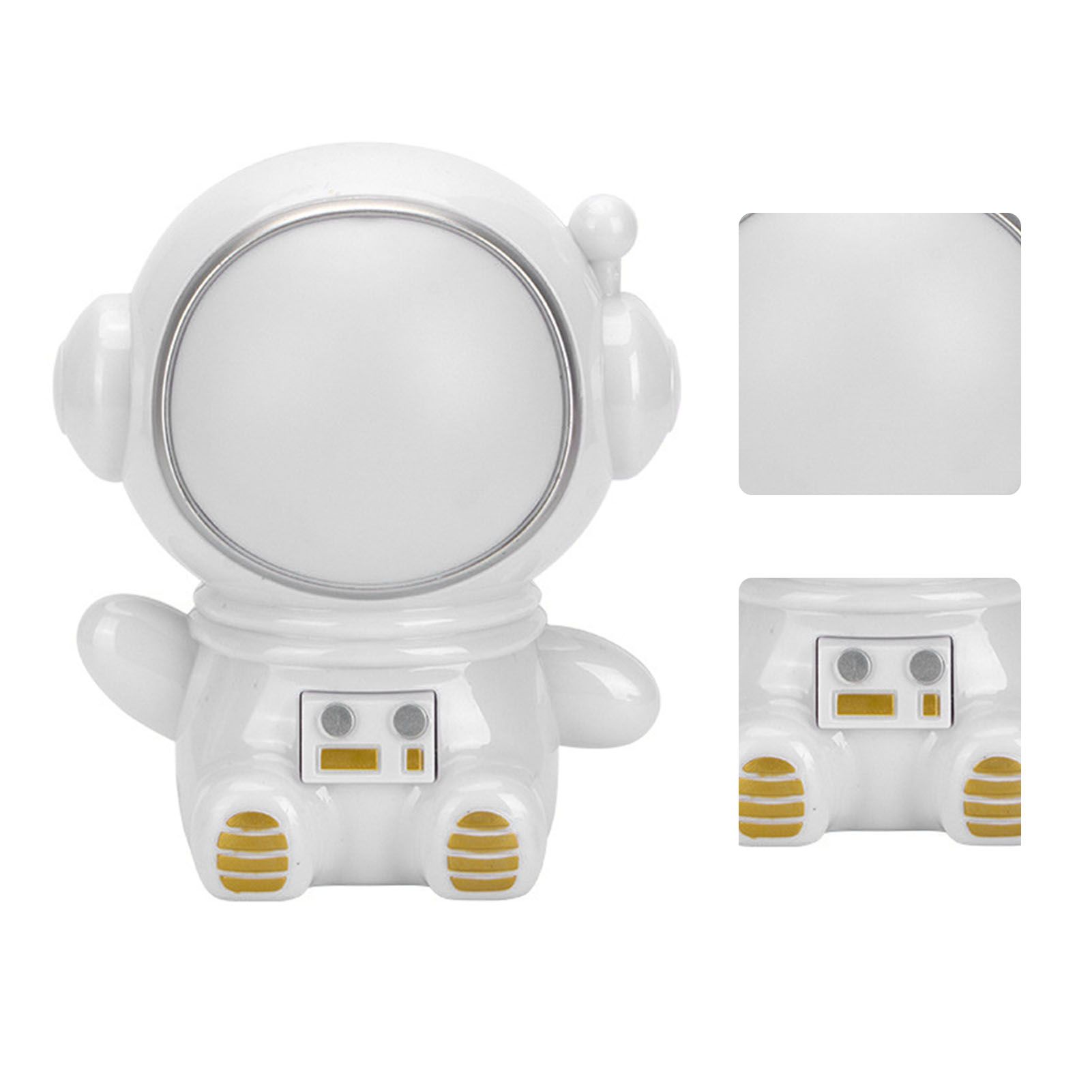 Night Light 3 Modes LED Colorful Cute Astronaut Appearance USB Port Bedside view 6