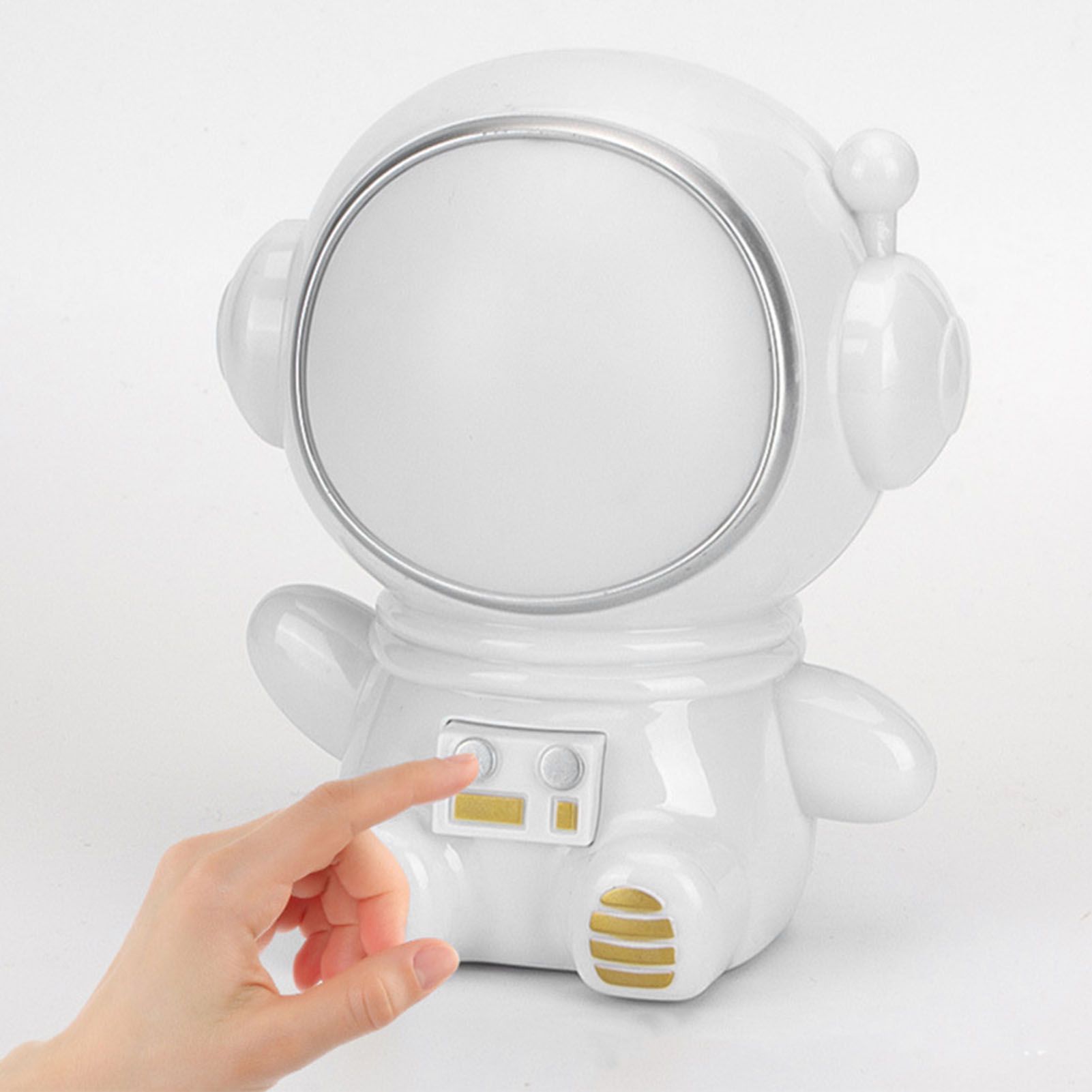Night Light 3 Modes LED Colorful Cute Astronaut Appearance USB Port Bedside view 10