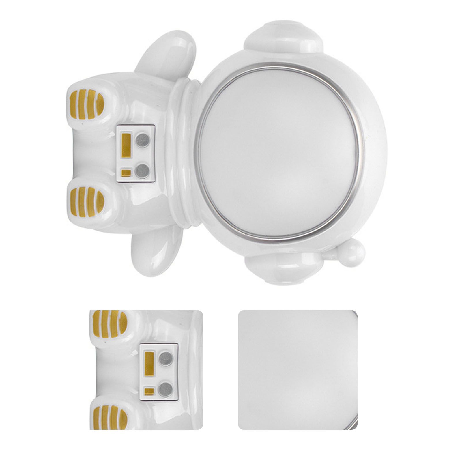 Night Light 3 Modes LED Colorful Cute Astronaut Appearance USB Port Bedside view 12