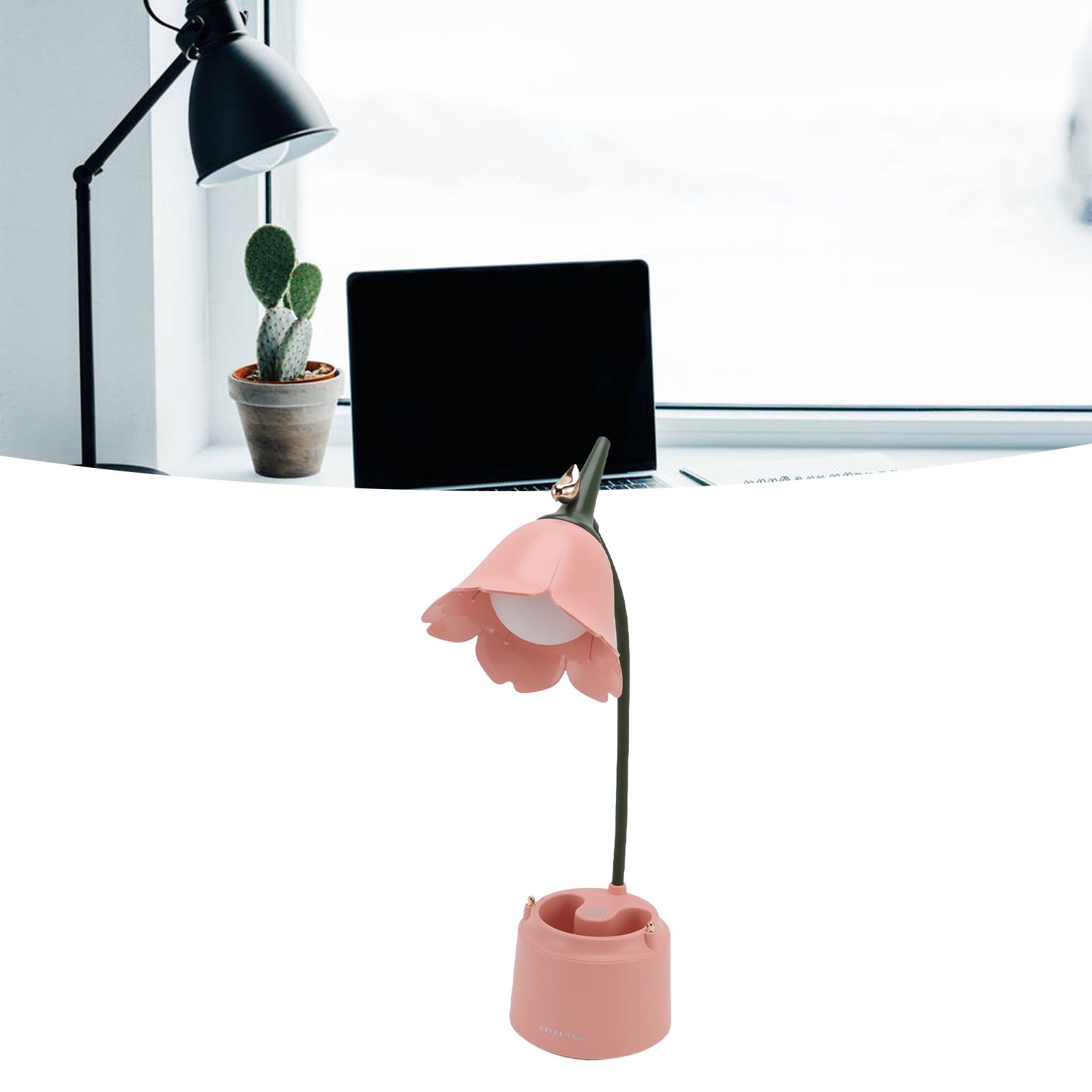 5V 3W Table Lamp USB Flowers and Birds Designed Folding Energy Saving Eye view 11