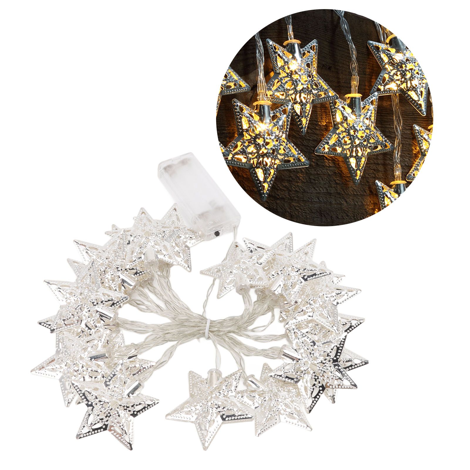 Star String Lights 20LEDs 3 Meters Star Fairy String Lights for Bedroom view 11