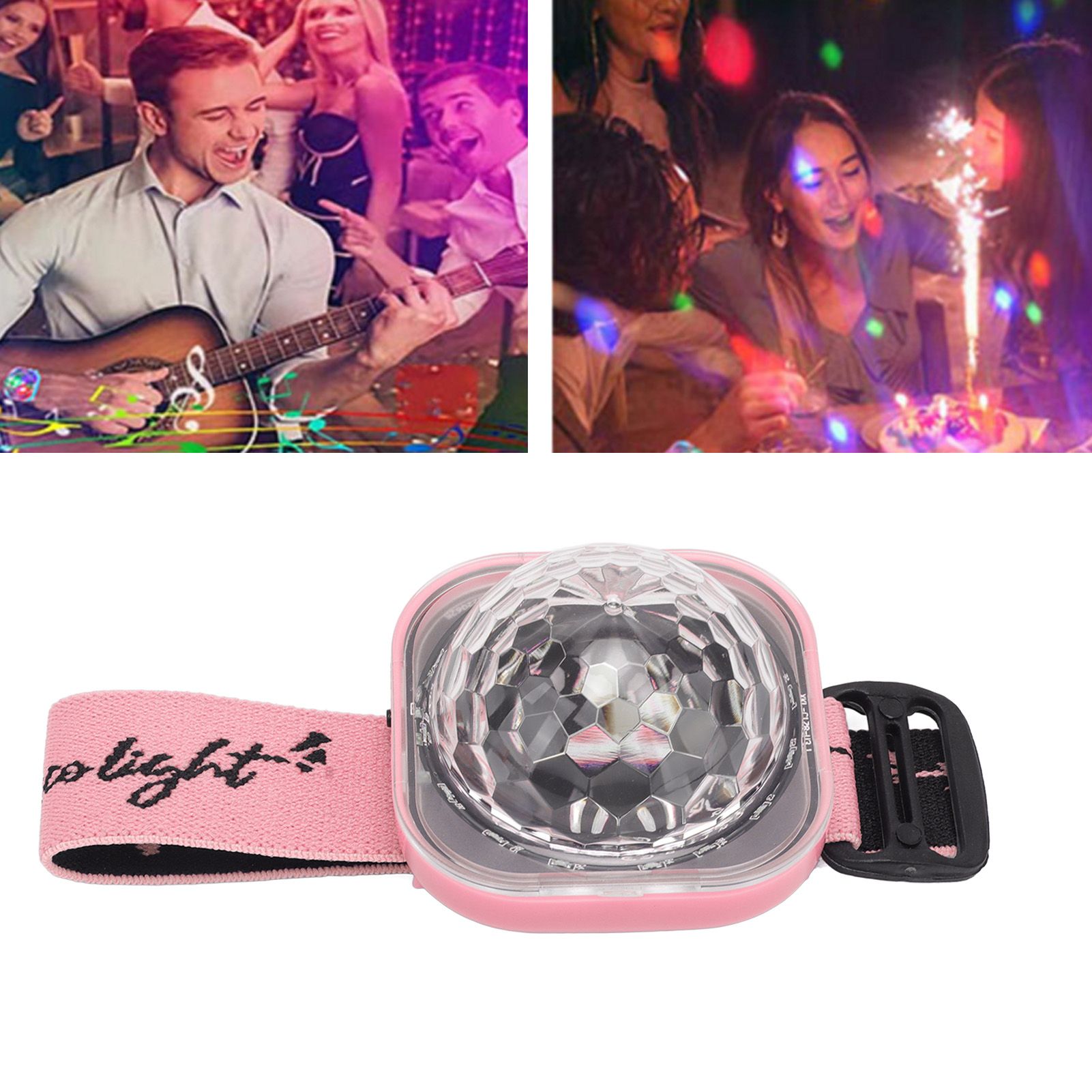 Colorful Wrist Ambient Light Ball Stage Bracelet Lamp RGB Wrist Light for Car view 11