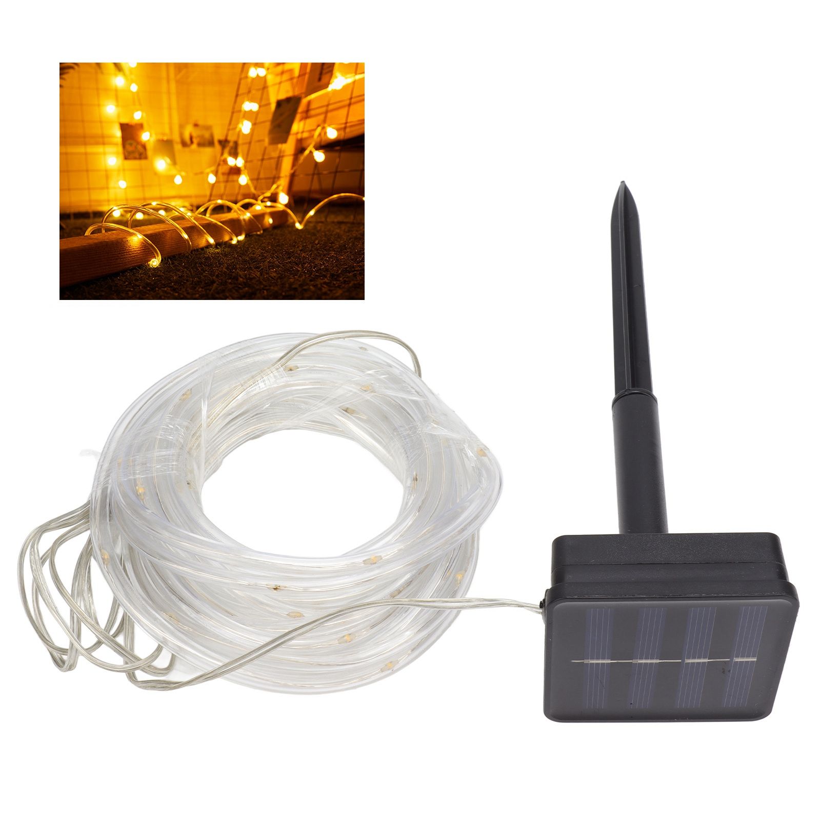 Solar Rope String Lights Waterproof High Brightness LED Solar String Lights view 12