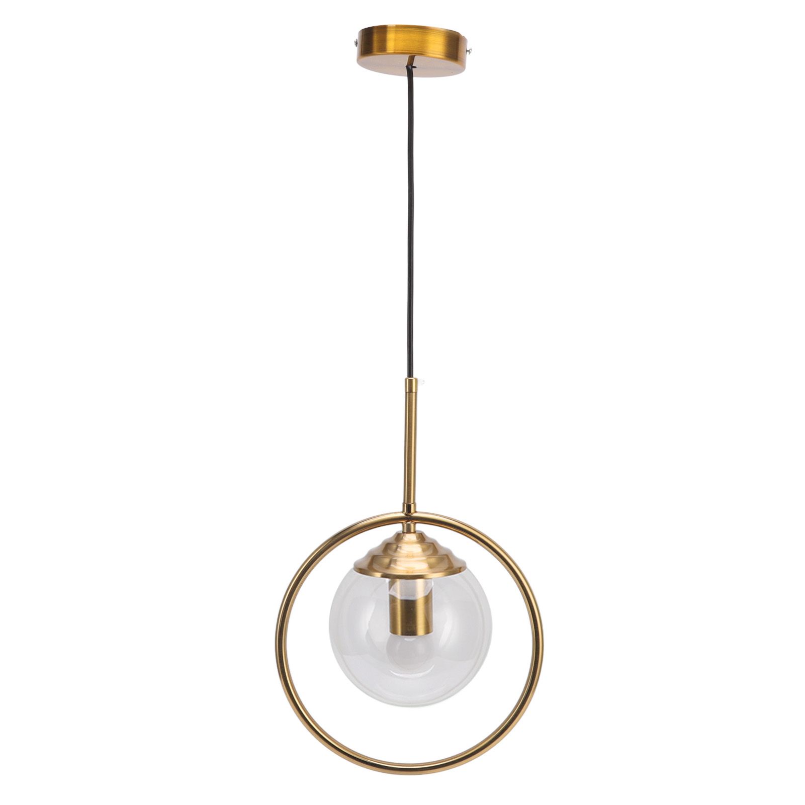 Ceiling Pendant Lamp E27/E26 Calibre Glass Iron Minimalist Style Hanging view 2