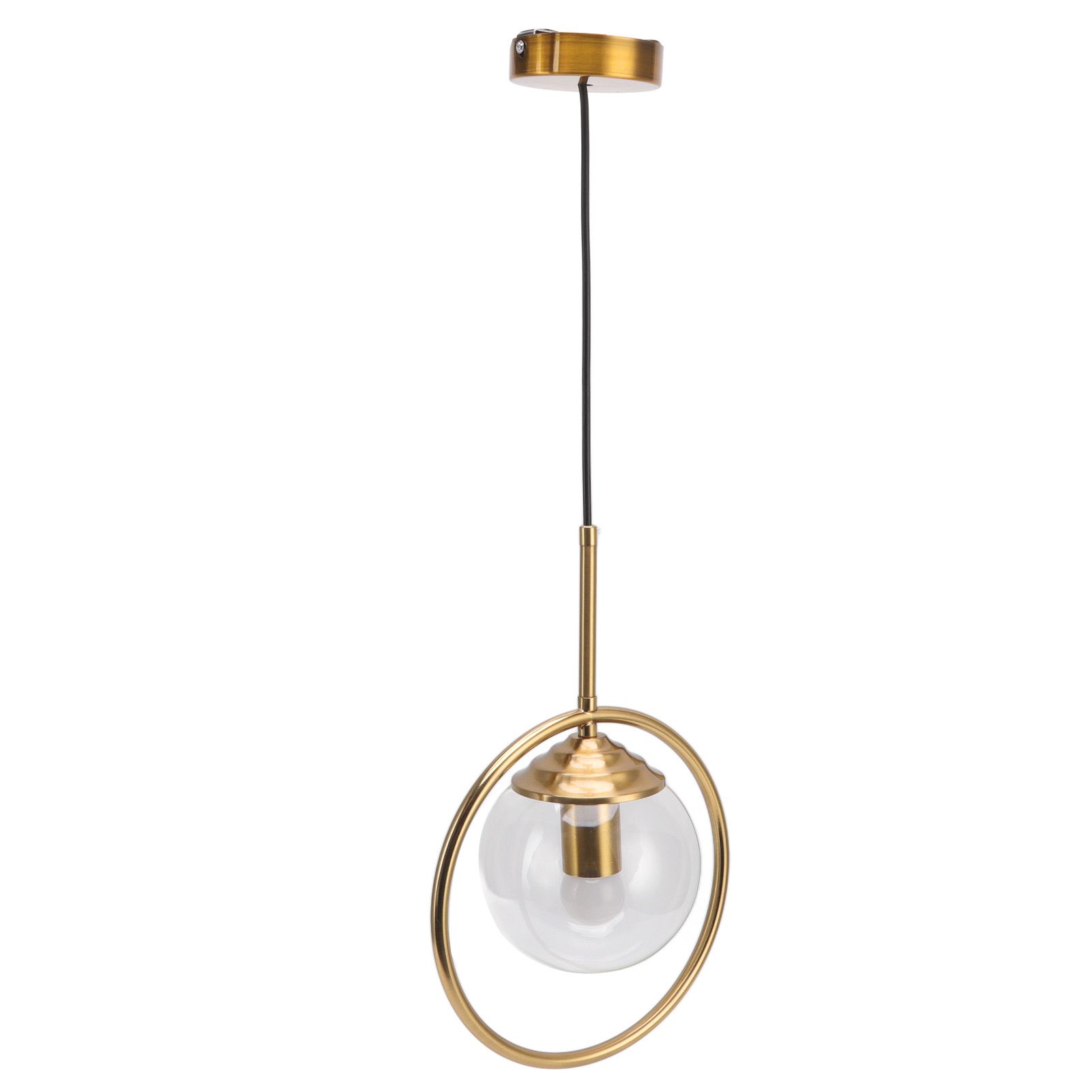 Ceiling Pendant Lamp E27/E26 Calibre Glass Iron Minimalist Style Hanging view 3