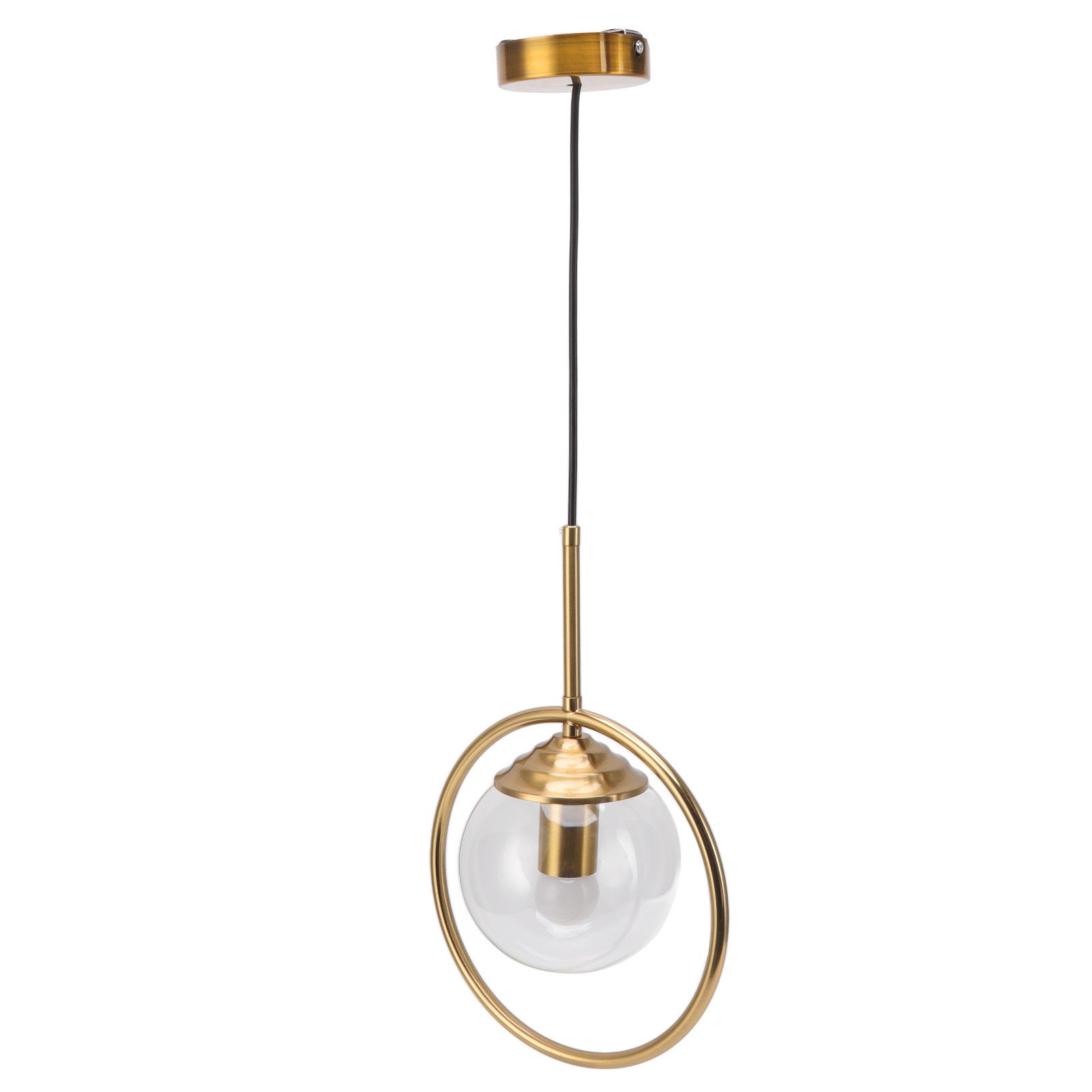 Ceiling Pendant Lamp E27/E26 Calibre Glass Iron Minimalist Style Hanging view 4