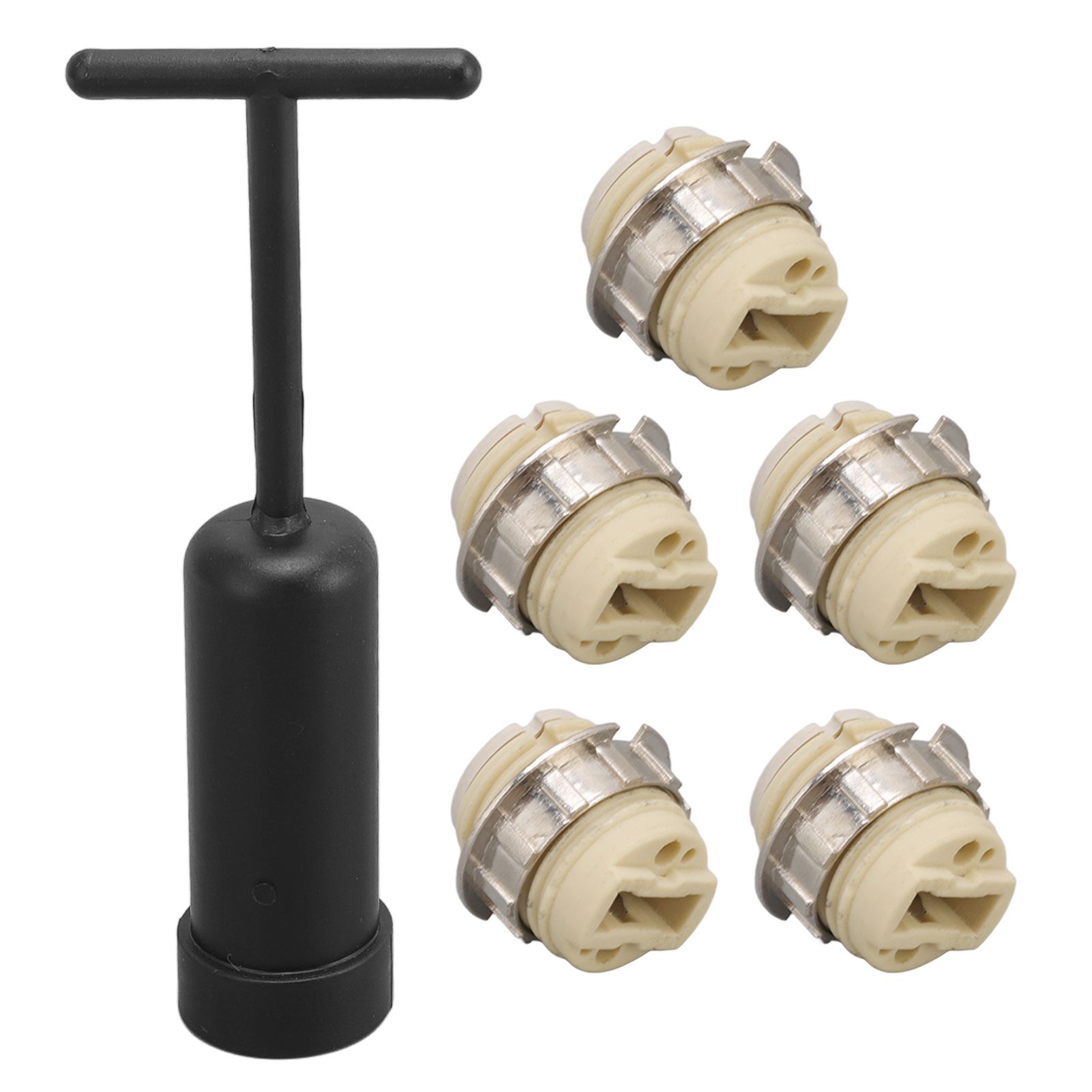 5Pcs G9 Ceramic Lamp Holder Temperature Resistance Zinc Alloy Ring Light Bulb view 4