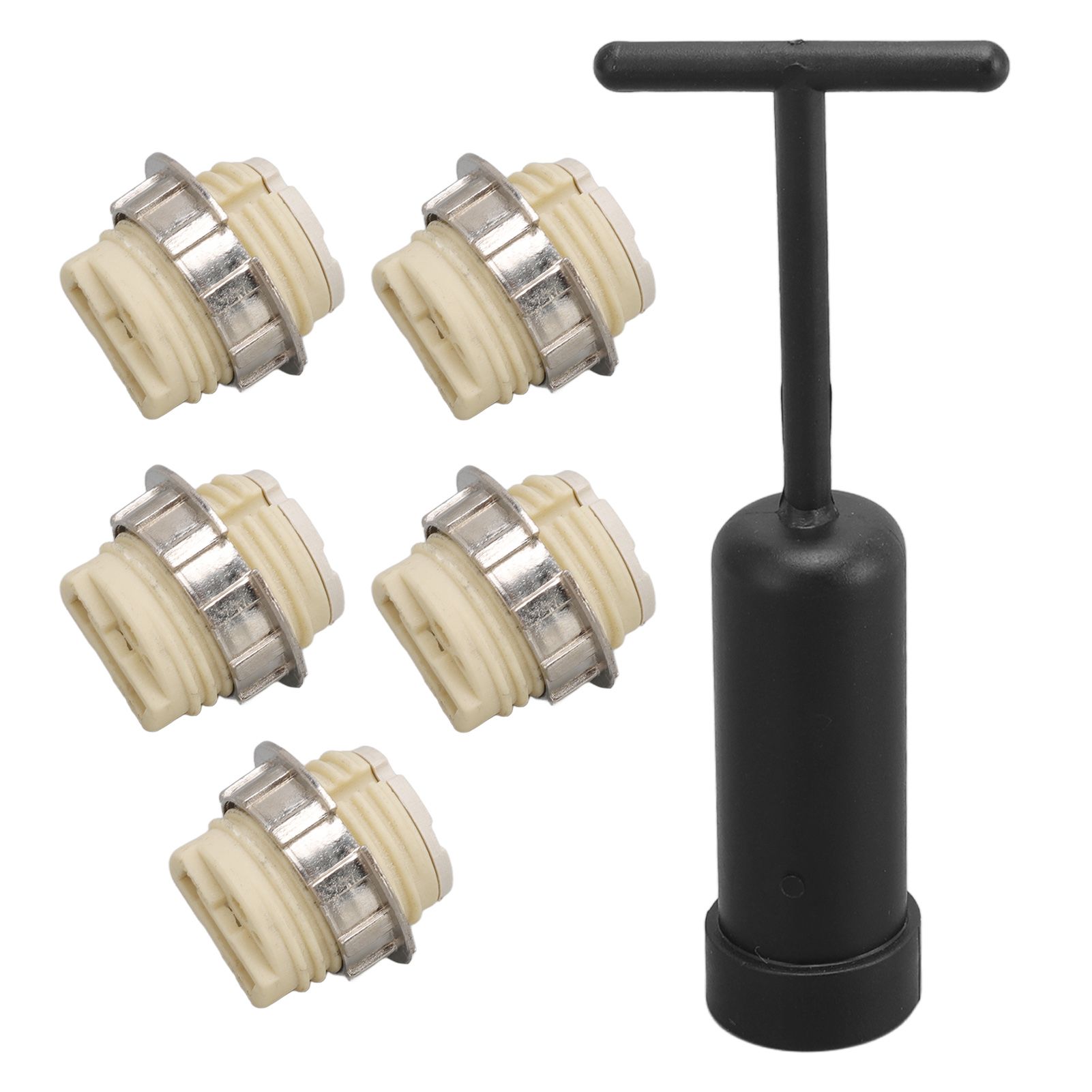 5Pcs G9 Ceramic Lamp Holder Temperature Resistance Zinc Alloy Ring Light Bulb view 8
