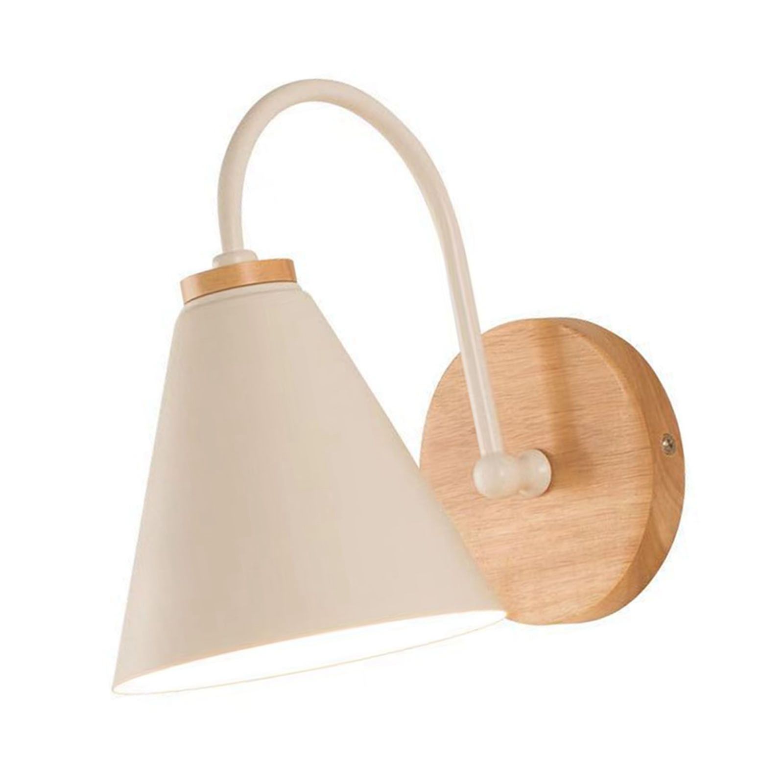 Corridor Wall Lamp Iron Lampshade Wall Mounted Curved Light for Bedroom Living view 2