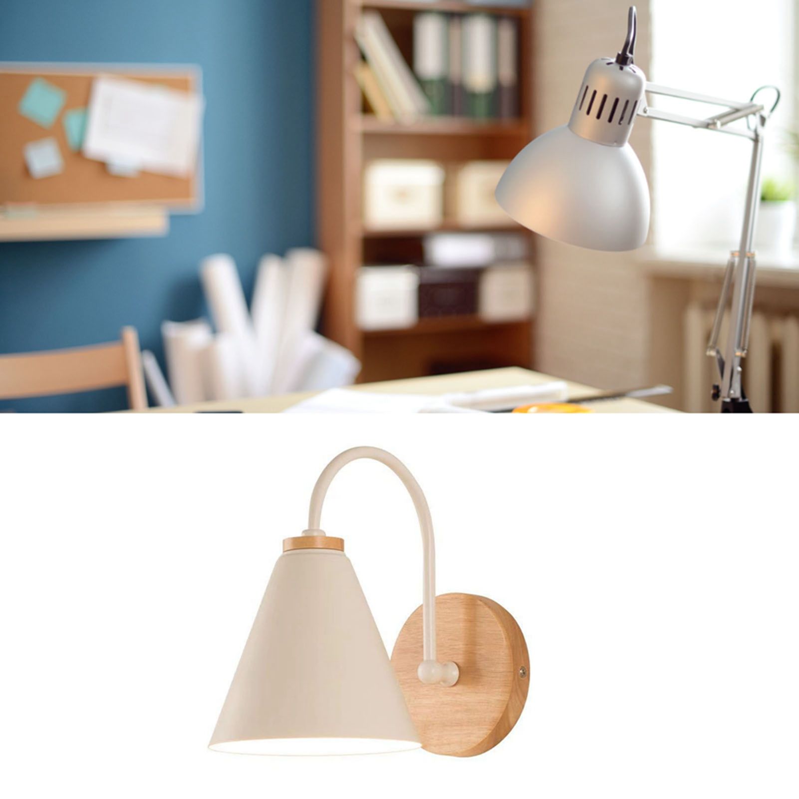 Corridor Wall Lamp Iron Lampshade Wall Mounted Curved Light for Bedroom Living view 11