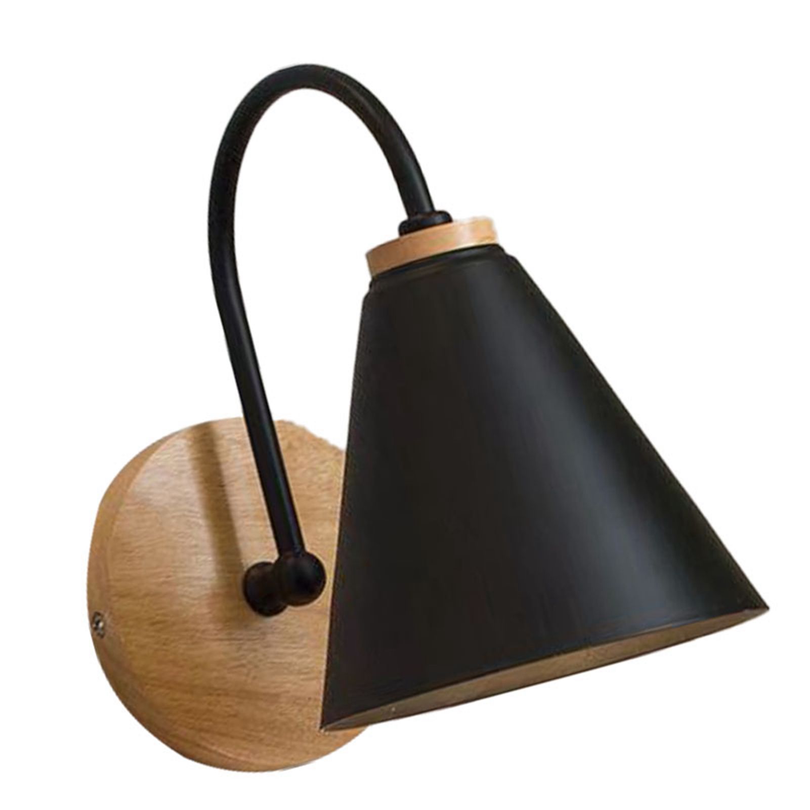Corridor Wall Lamp Iron Lampshade Wall Mounted Curved Light for Bedroom Living view 2
