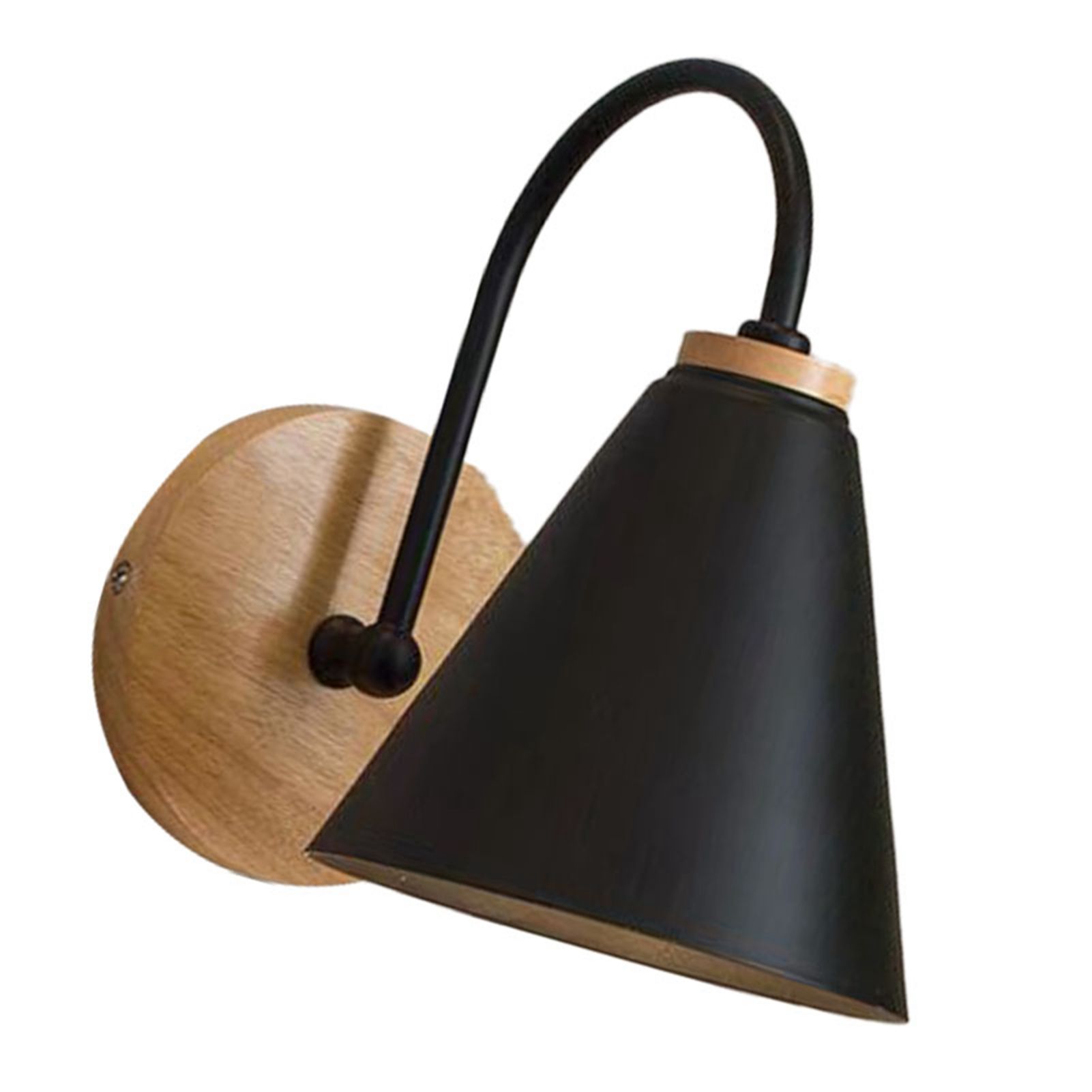 Corridor Wall Lamp Iron Lampshade Wall Mounted Curved Light for Bedroom Living view 3