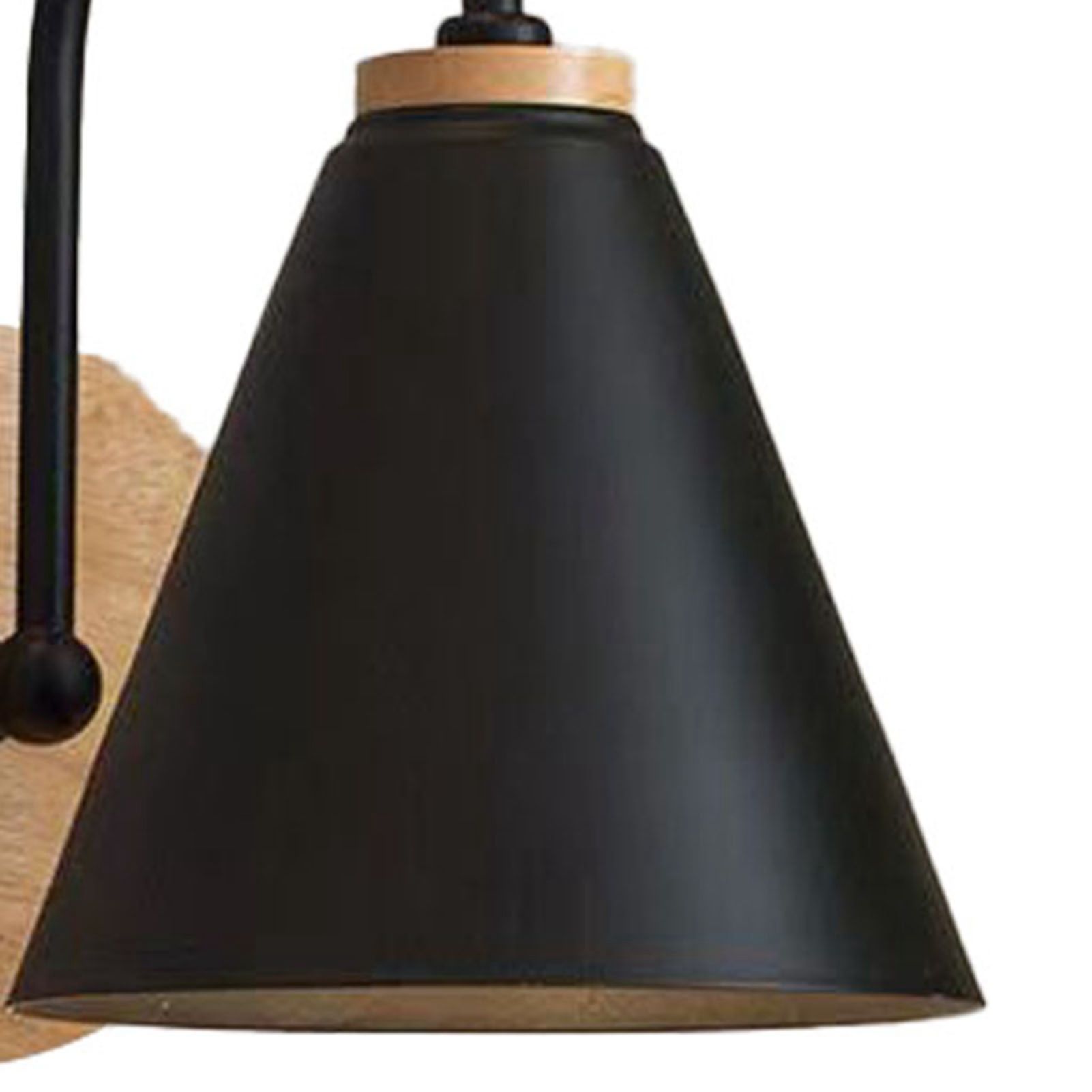 Corridor Wall Lamp Iron Lampshade Wall Mounted Curved Light for Bedroom Living view 8