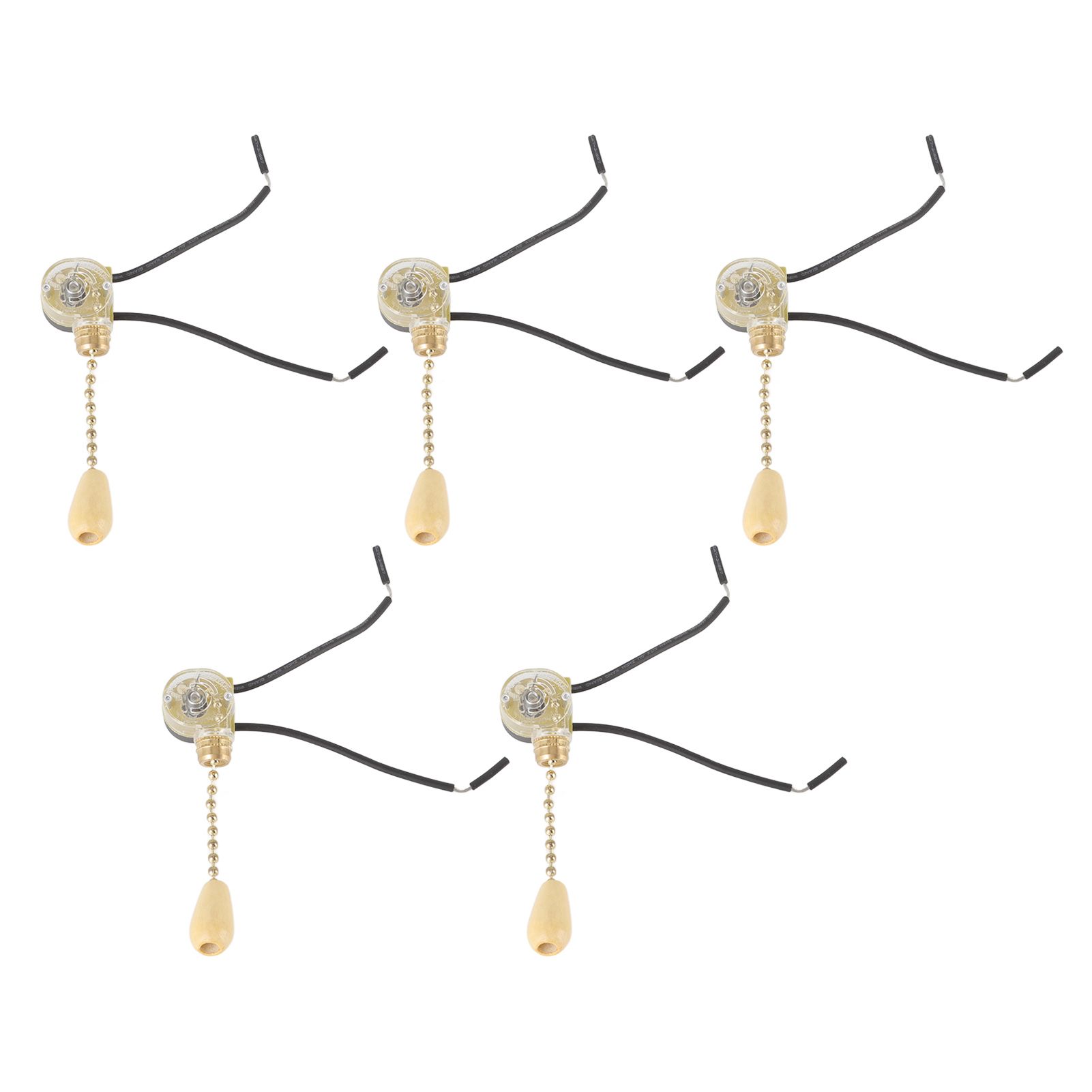 5pcs Pull Chain Switch Exquisite Replacement Ceiling Fan Light Switch Cord for view 2