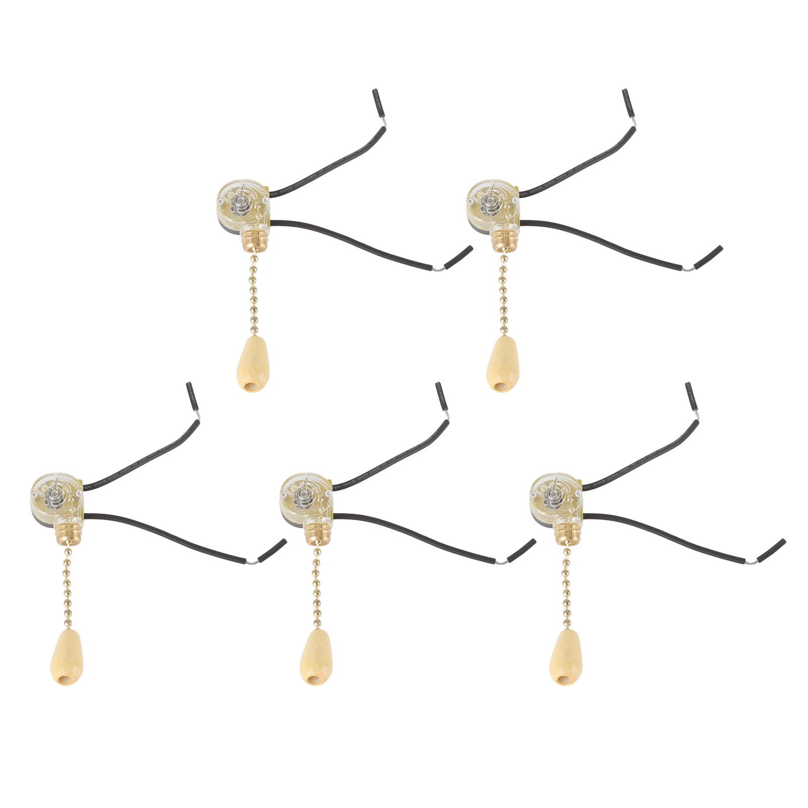 5pcs Pull Chain Switch Exquisite Replacement Ceiling Fan Light Switch Cord for view 8