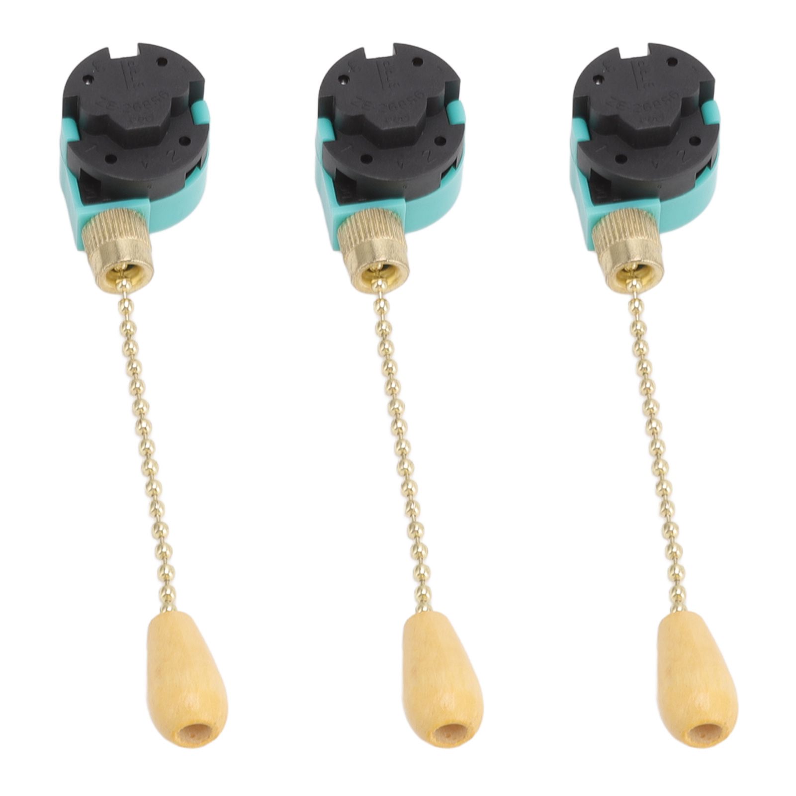 3Pcs Ceiling Light Pull Chain Switch 3 Speed 4 Wire Ceiling Fan Lamp Switch view 4