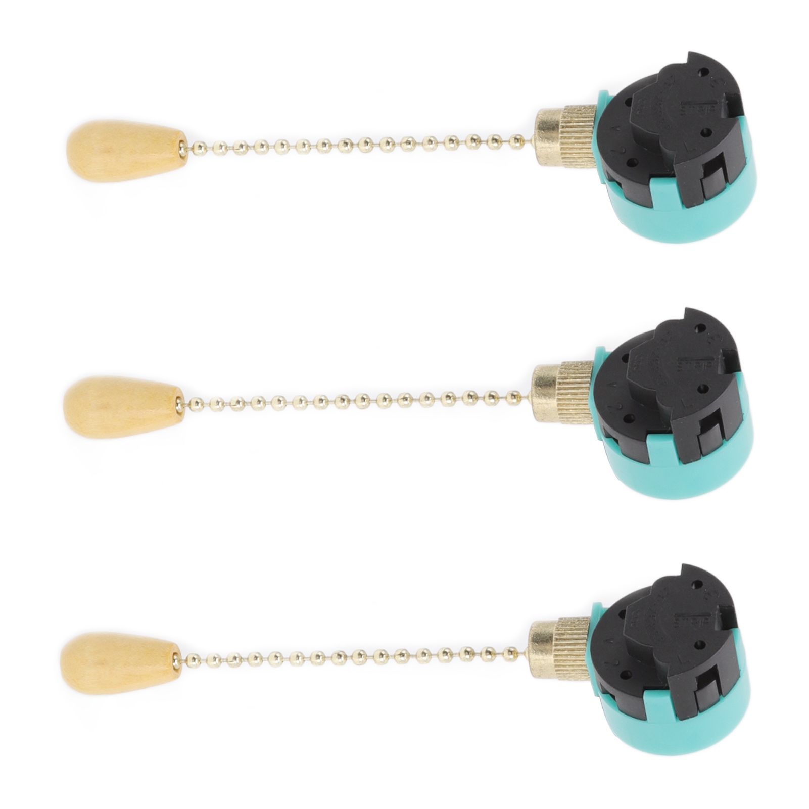 3Pcs Ceiling Light Pull Chain Switch 3 Speed 4 Wire Ceiling Fan Lamp Switch view 10