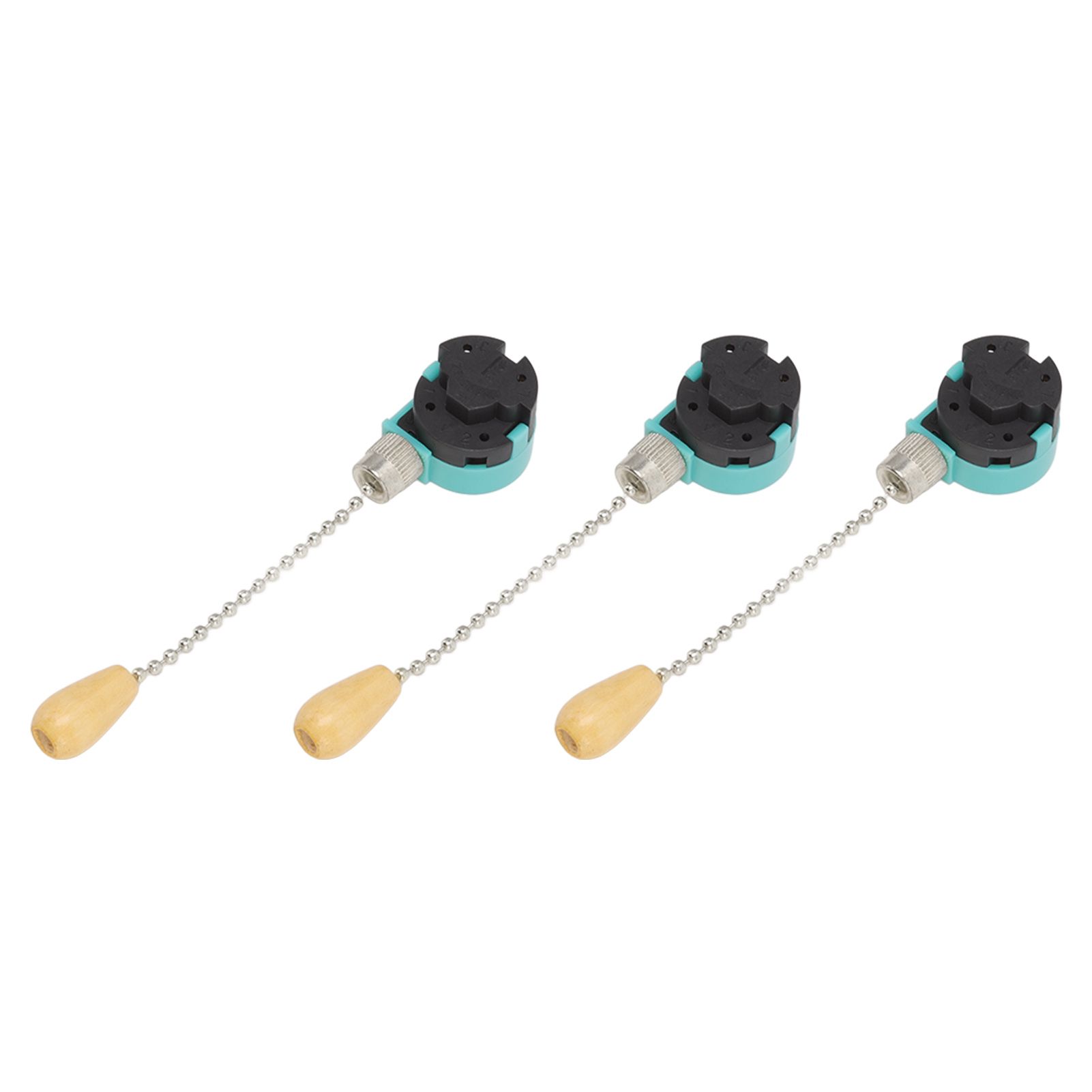 3Pcs Ceiling Light Pull Chain Switch 3 Speed 4 Wire Ceiling Fan Lamp Switch view 2