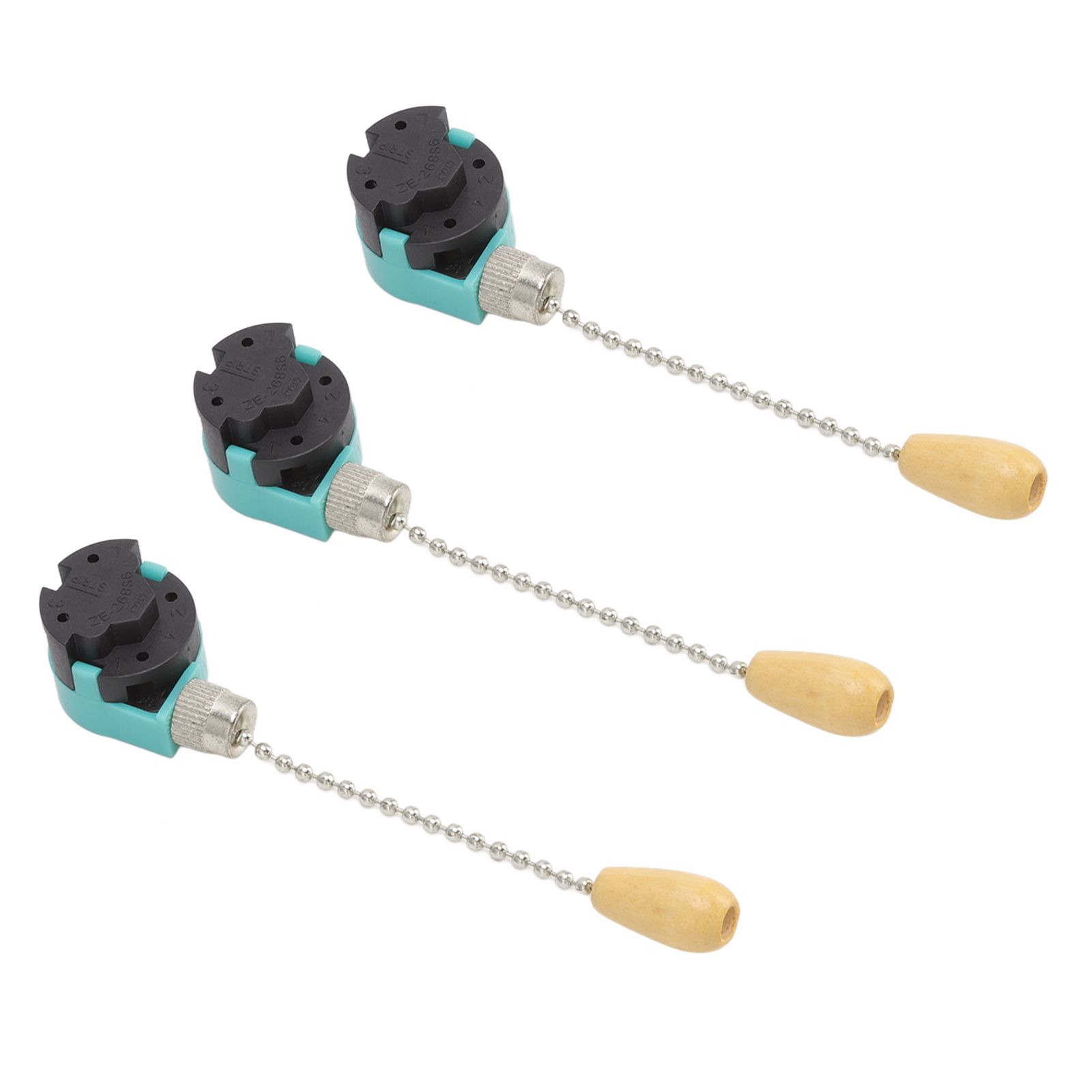 3Pcs Ceiling Light Pull Chain Switch 3 Speed 4 Wire Ceiling Fan Lamp Switch view 3