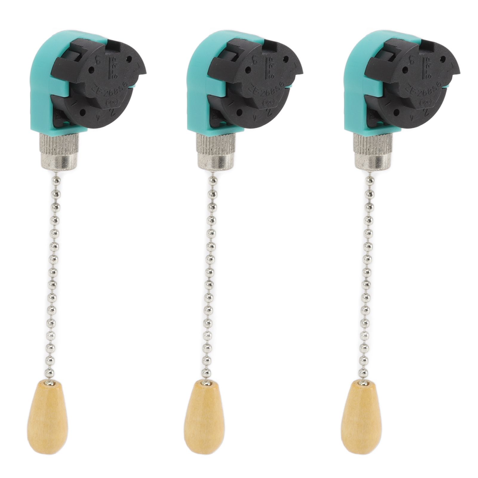 3Pcs Ceiling Light Pull Chain Switch 3 Speed 4 Wire Ceiling Fan Lamp Switch view 6