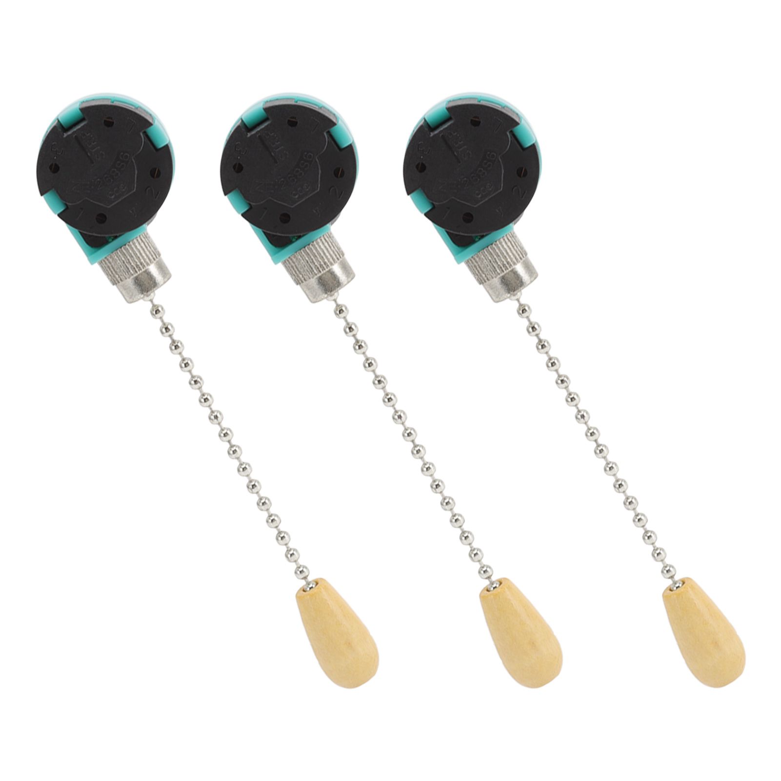 3Pcs Ceiling Light Pull Chain Switch 3 Speed 4 Wire Ceiling Fan Lamp Switch view 8