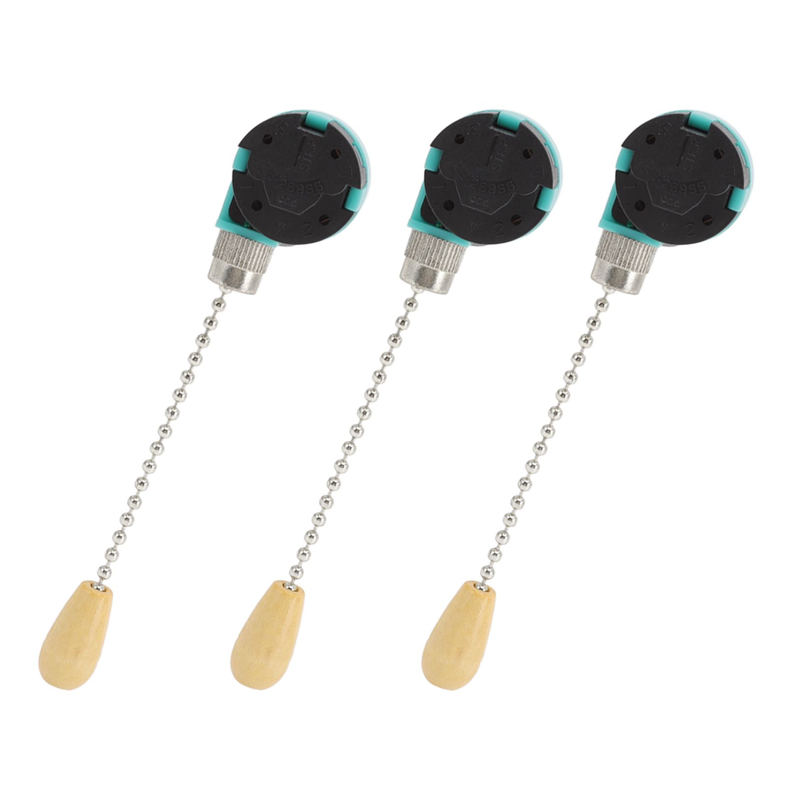 3Pcs Ceiling Light Pull Chain Switch 3 Speed 4 Wire Ceiling Fan Lamp Switch view 9
