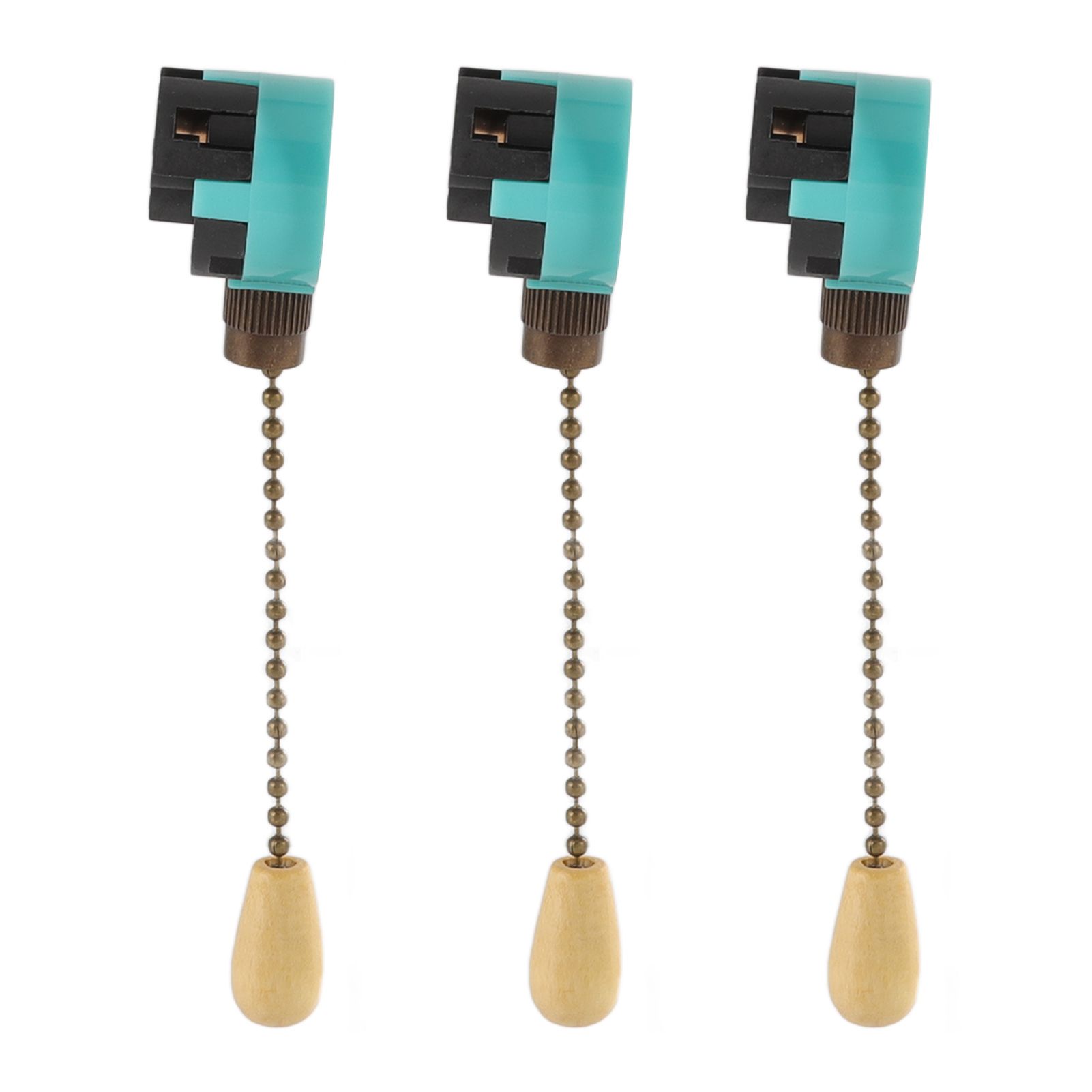3Pcs Ceiling Light Pull Chain Switch 3 Speed 4 Wire Ceiling Fan Lamp Switch view 7