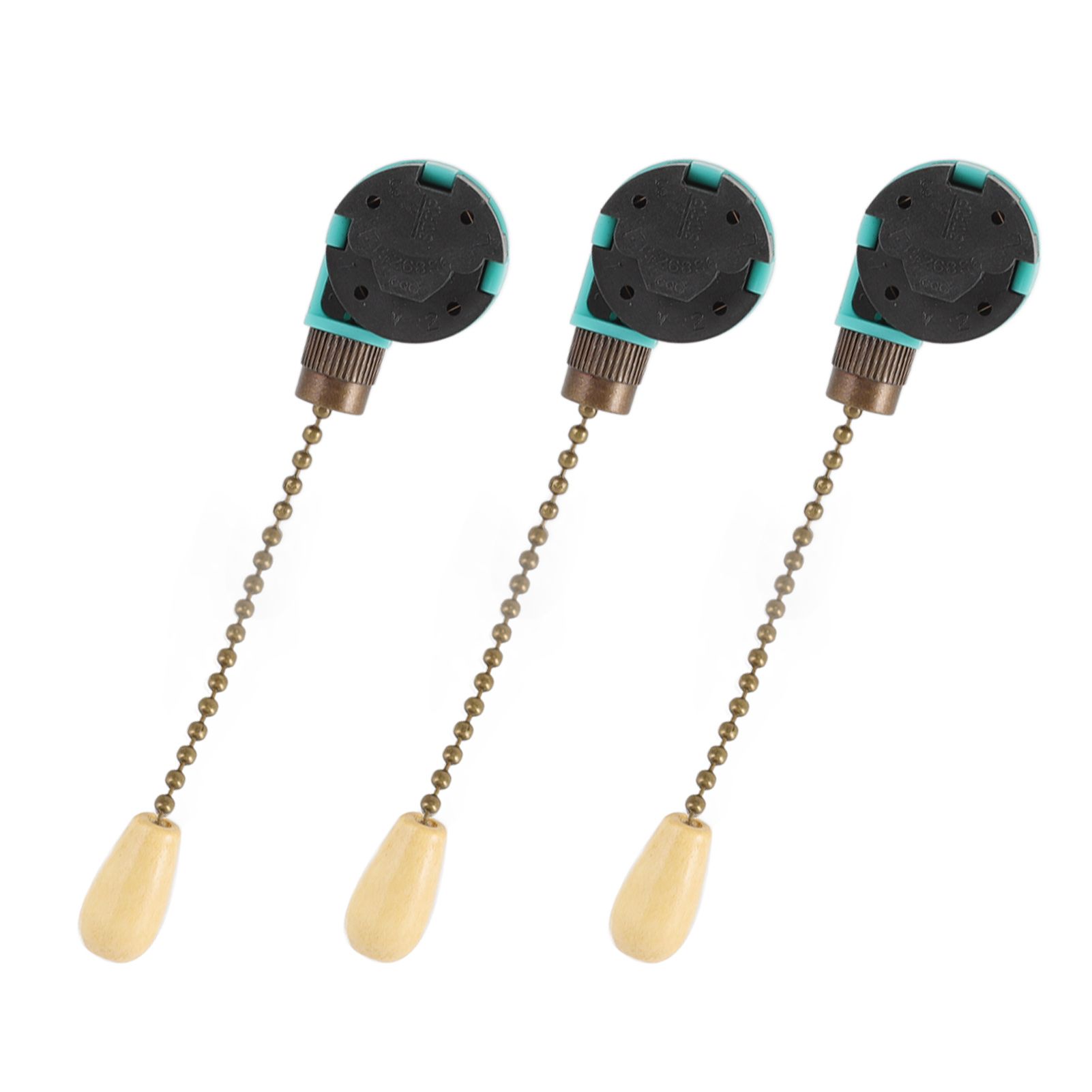 3Pcs Ceiling Light Pull Chain Switch 3 Speed 4 Wire Ceiling Fan Lamp Switch view 9