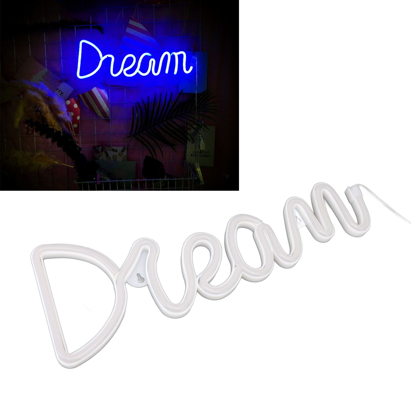 LED Neon Light Dream Battery USB Operated Neon Wall Light for Bedroom Living view 11