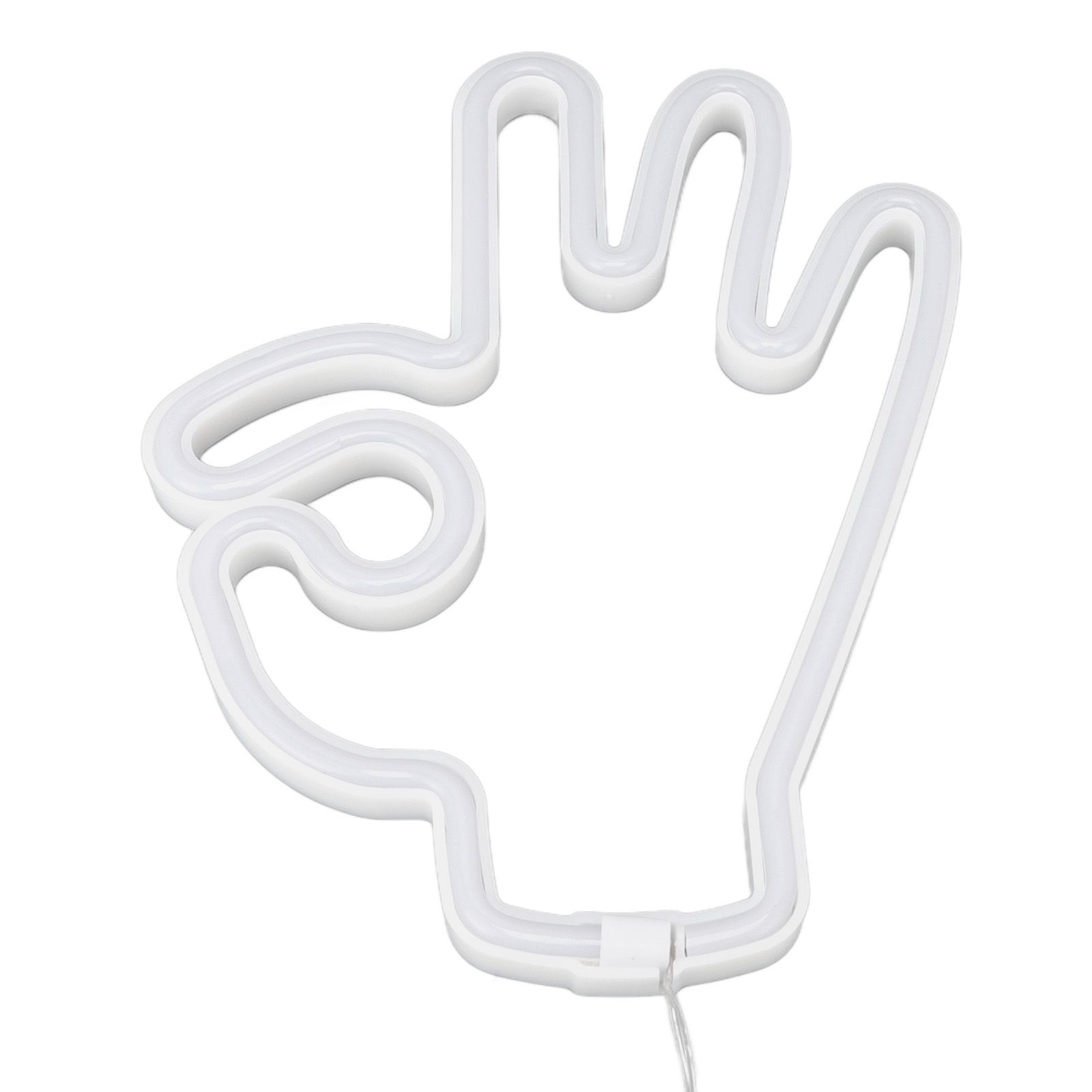 Hand Finger Neon Light OK Shaped LED Neon Sign Battery USB and Battery Powered view 6