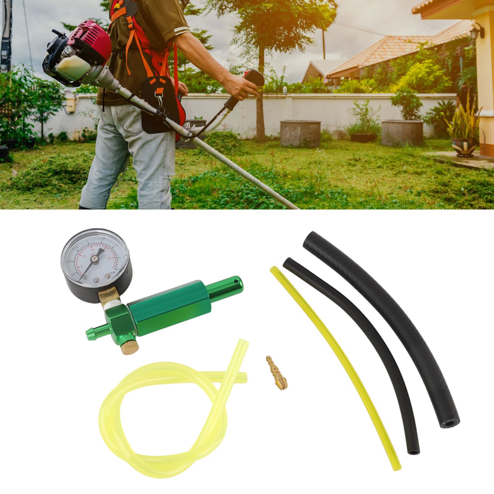 Carburetor Leak Detector Pressure Gauge Replacement for Walbro 57211 Outdoor view 11