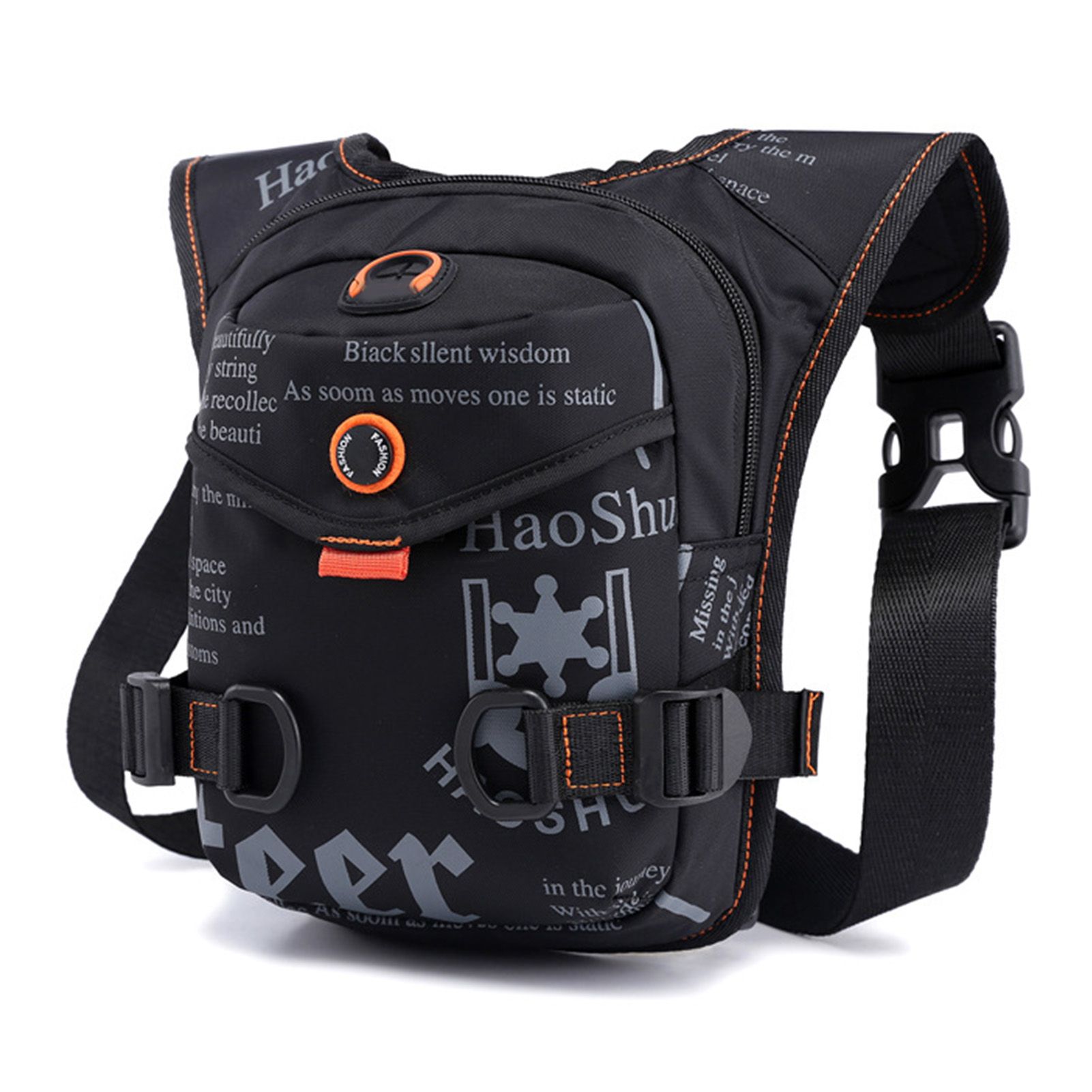 Motorcycle Leg Bag Portable Waterproof Nylon Waist Pack Outdoor Cycling Cross view 2