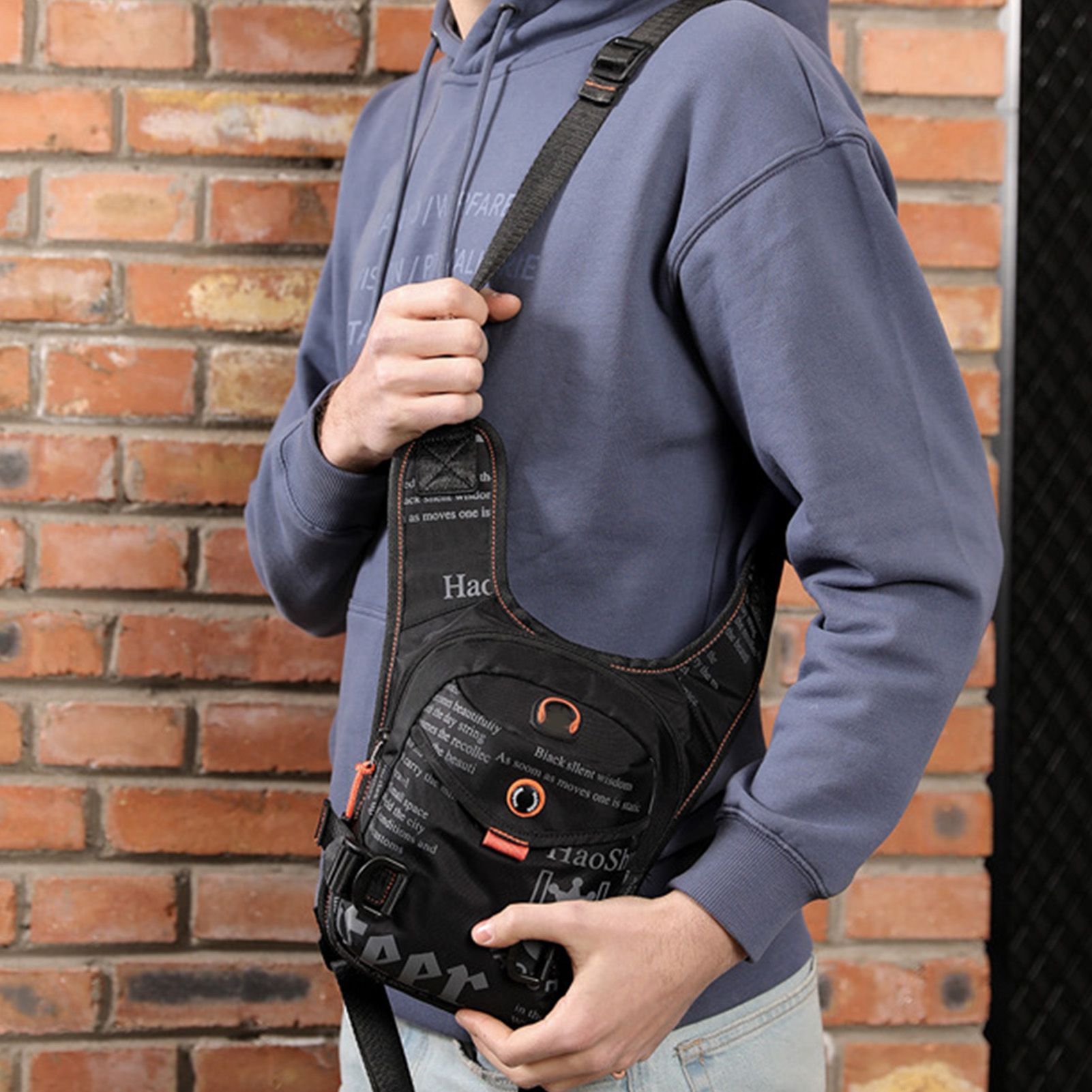 Motorcycle Leg Bag Portable Waterproof Nylon Waist Pack Outdoor Cycling Cross view 9