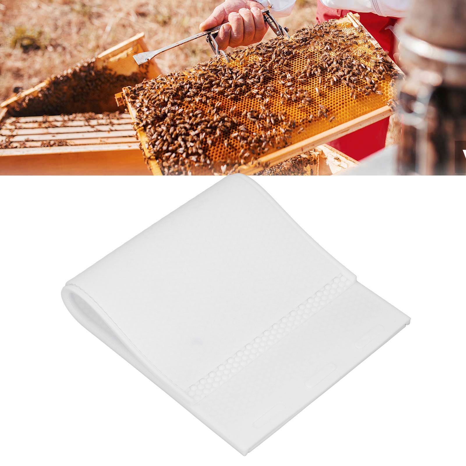 2 Pcs Silicone Beeswax Mold 5.4mm for Beeswax Foundation Sheets Press Embosser view 12