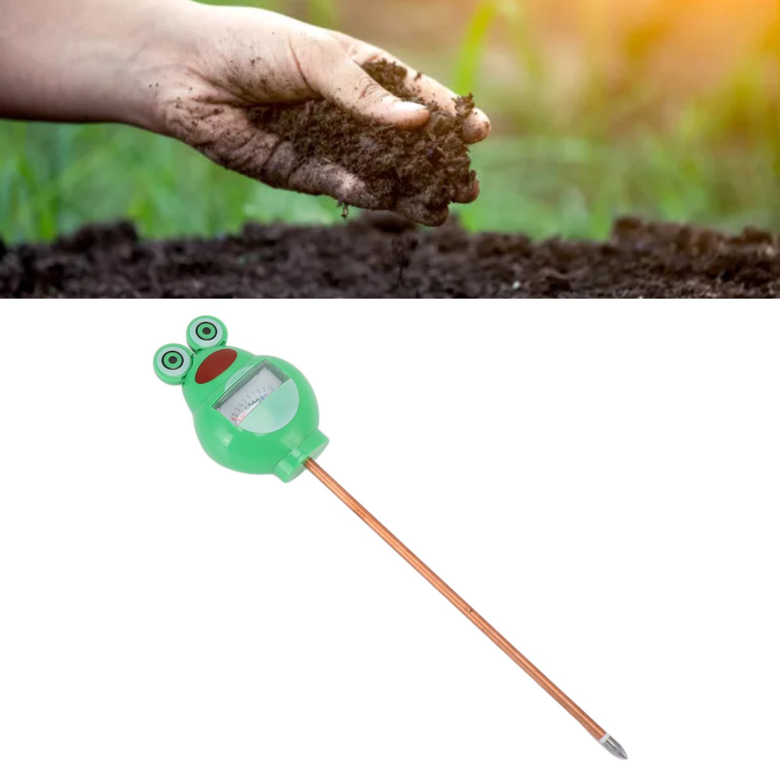 Soil PH Meter Colorful Rana Shape Soil Hygrometer Moisture Tester for Home view 12