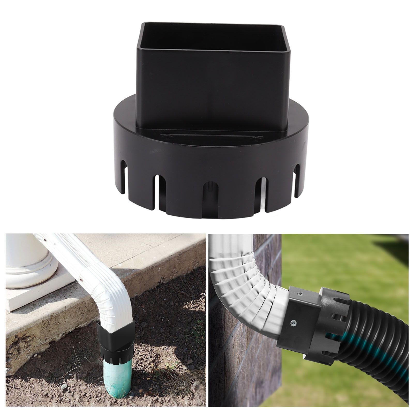Downspout Adapter Plastic Drain Adapter Replacement Downpipe Converter view 11