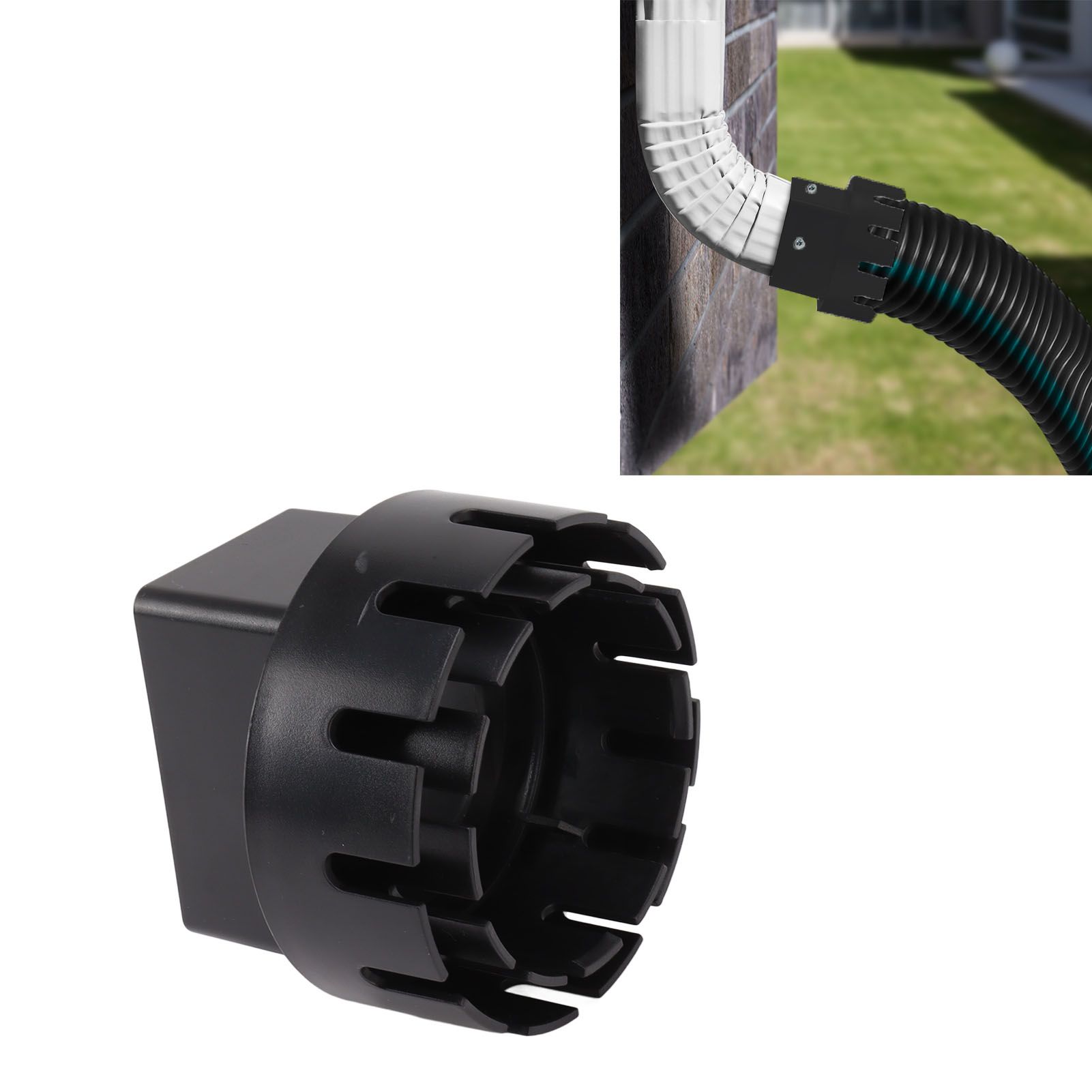 Downspout Adapter Plastic Drain Adapter Replacement Downpipe Converter view 12